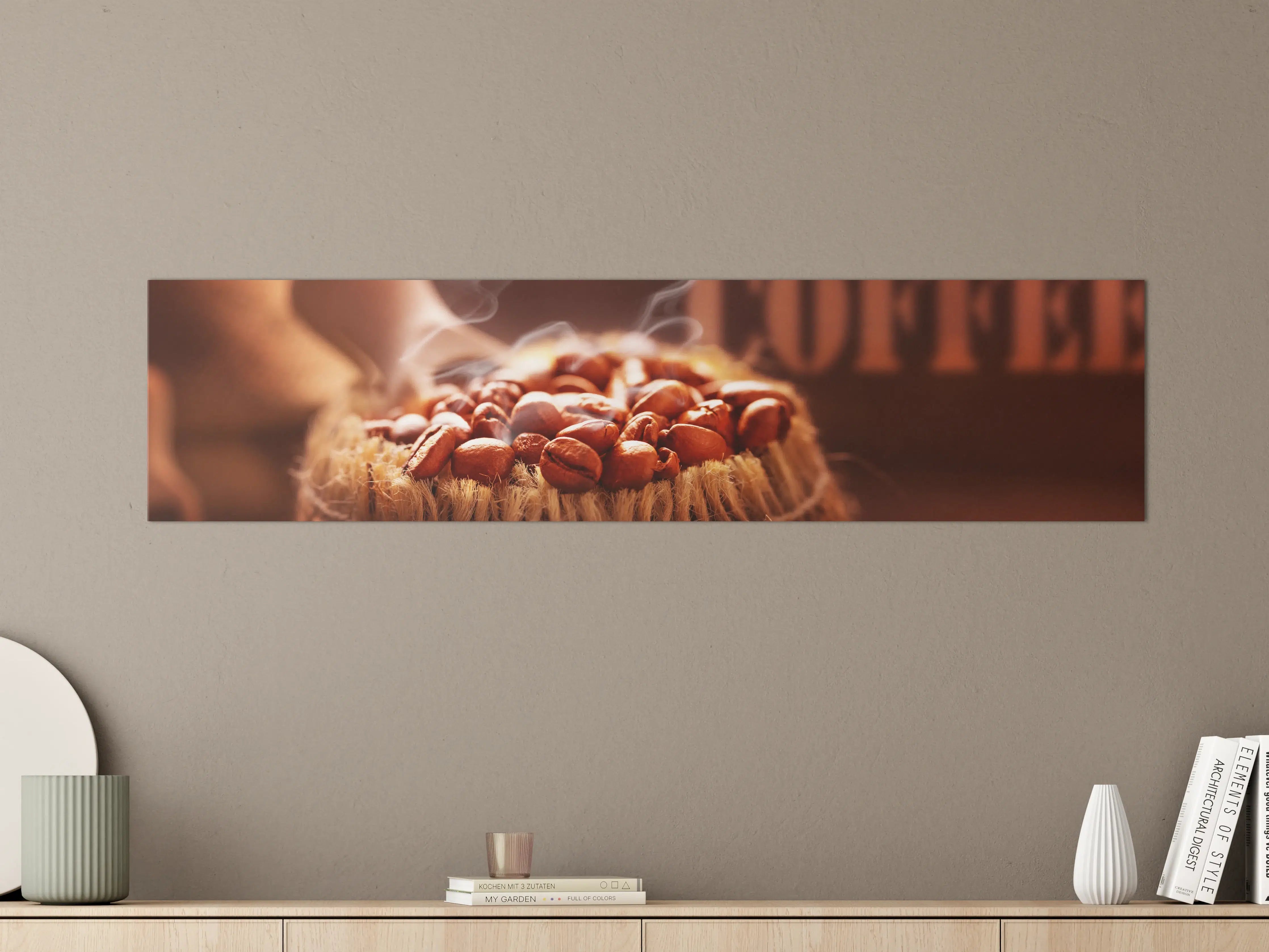 Große Wandbilder - Kaffeebohnen frisch geröstet