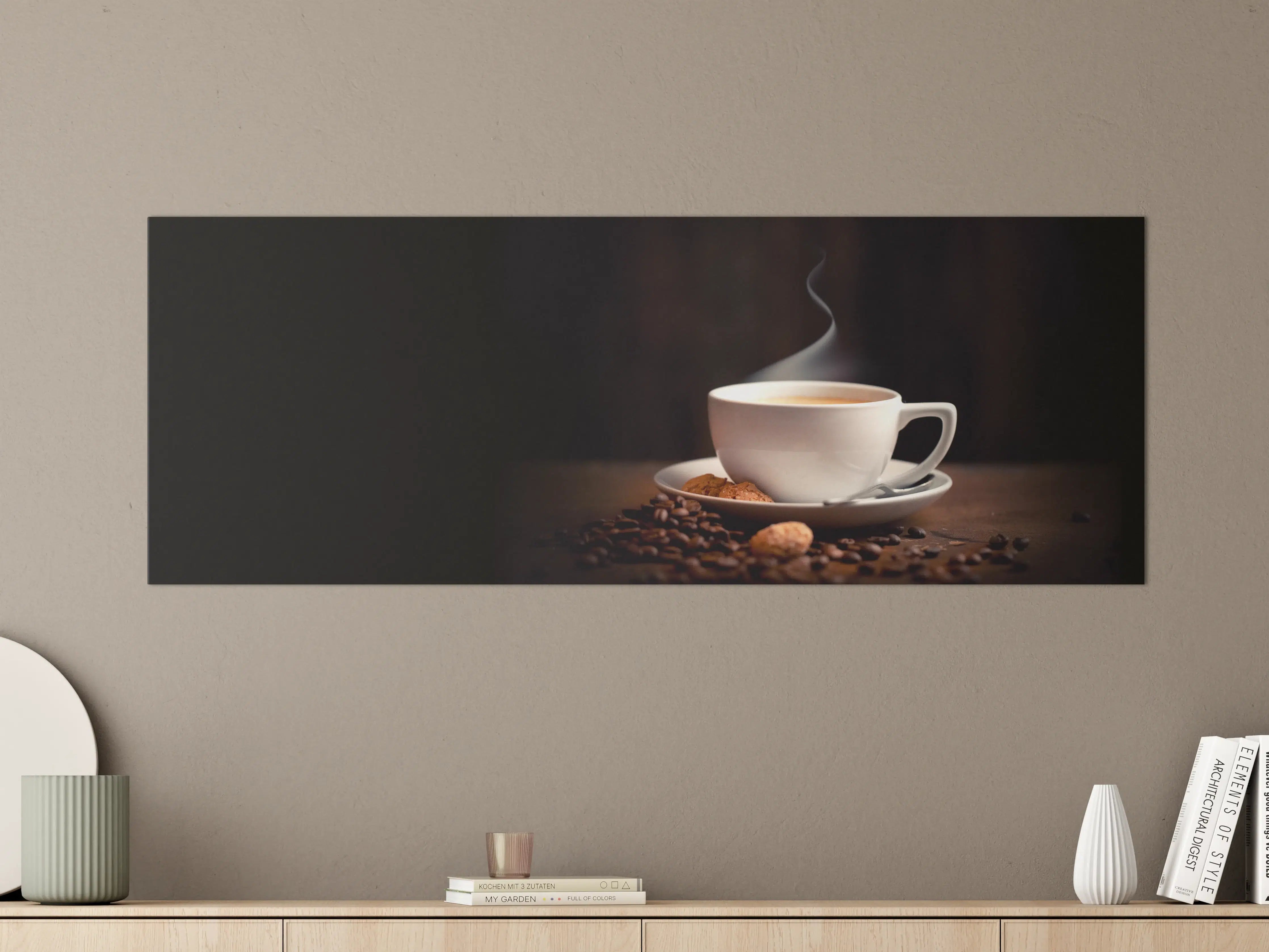 Große Wandbilder - Kaffeetasse mit aromatischem Kaffee