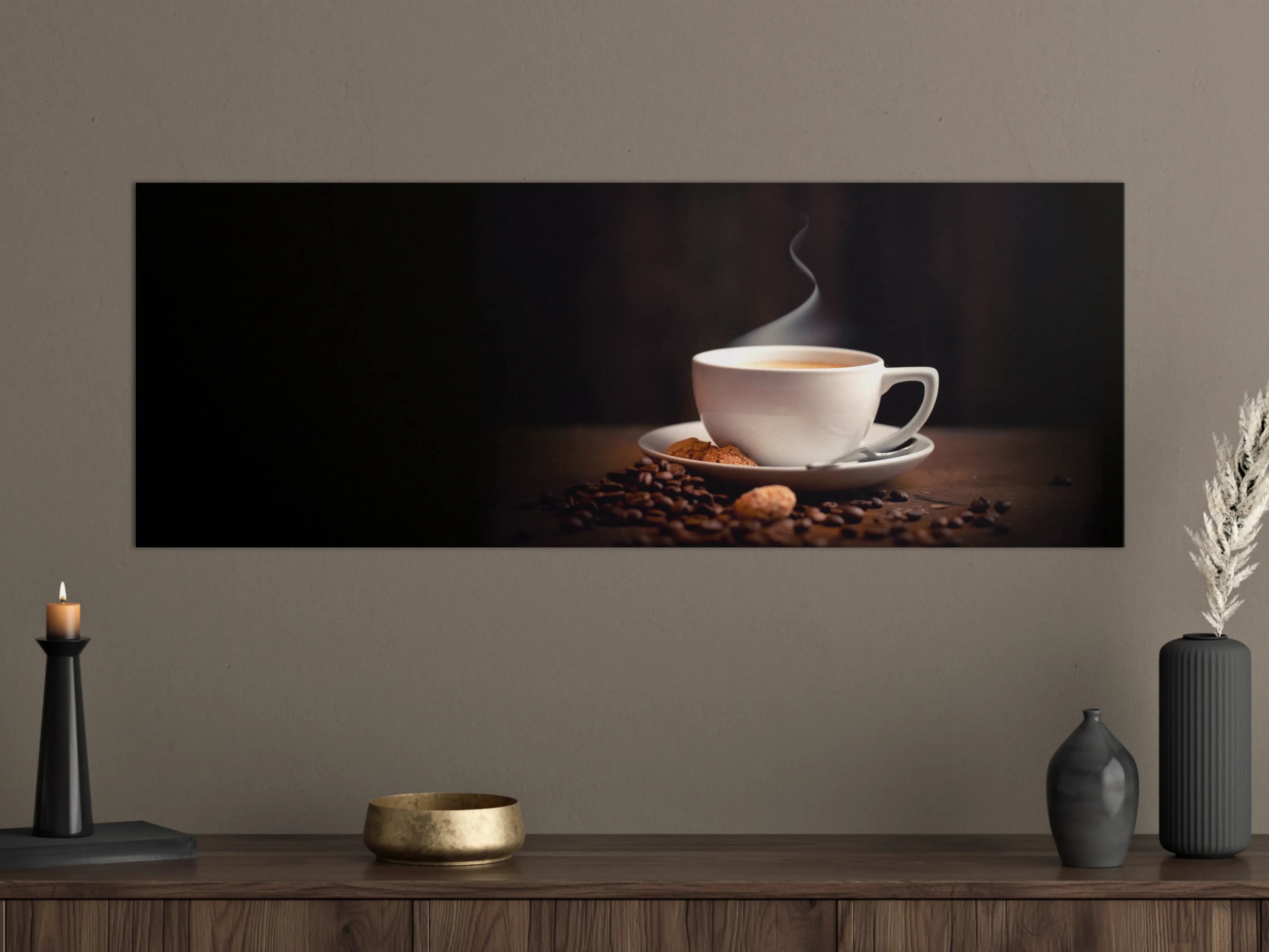 Große Wandbilder - Kaffeetasse mit aromatischem Kaffee