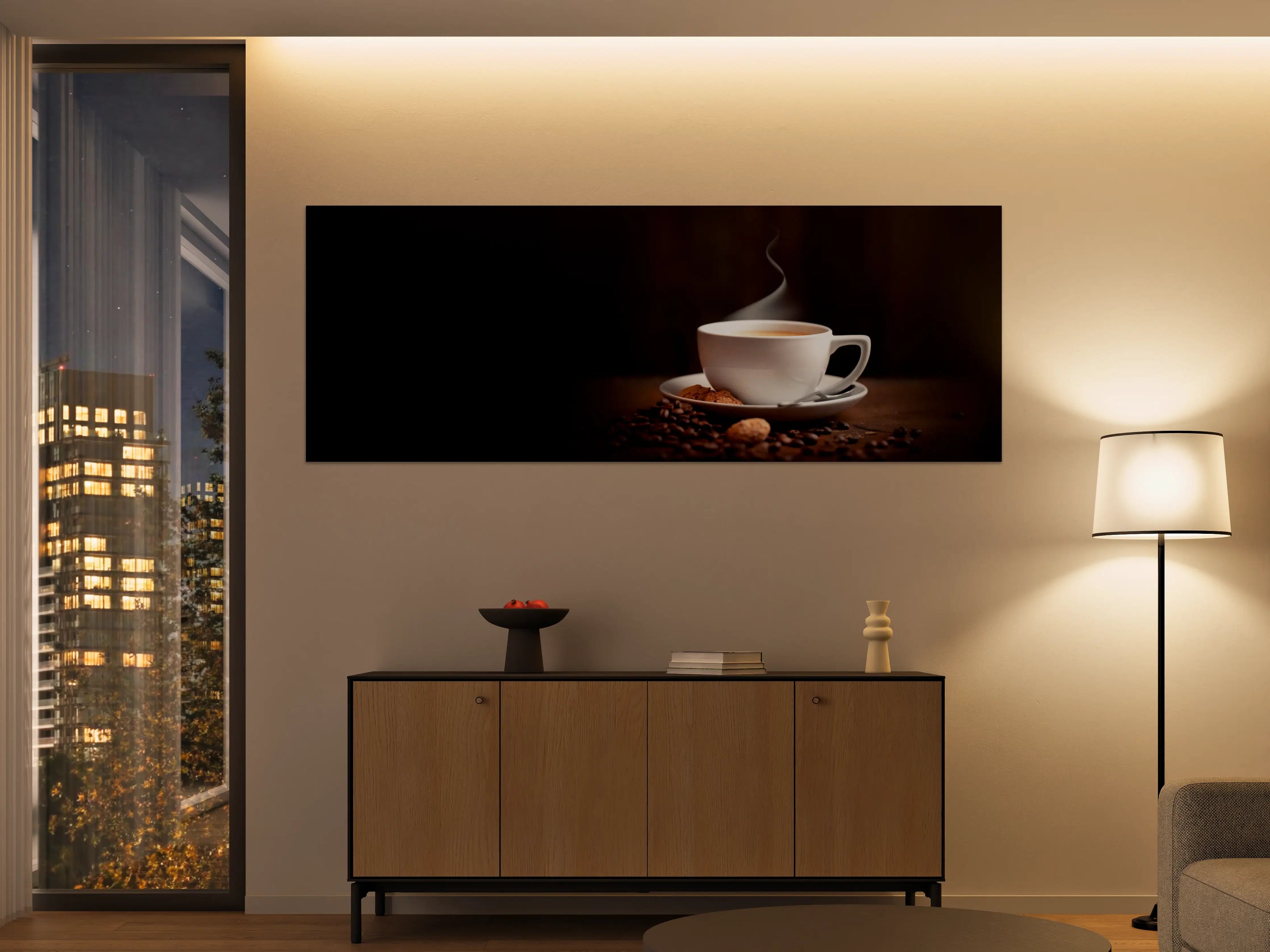 Große Wandbilder - Kaffeetasse mit aromatischem Kaffee