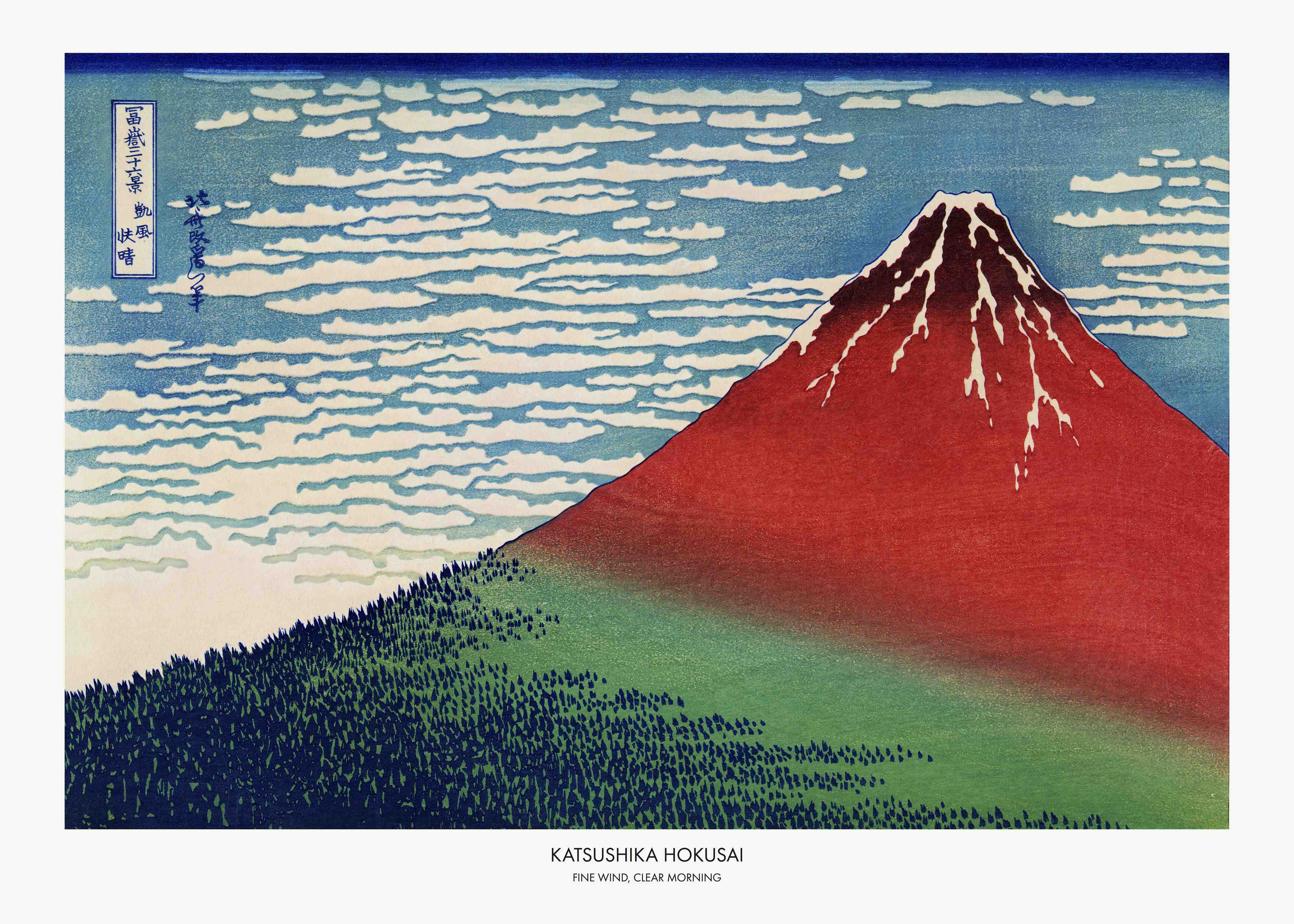 Große Wandbilder-Katsushika Hokusai Holzblockdruck