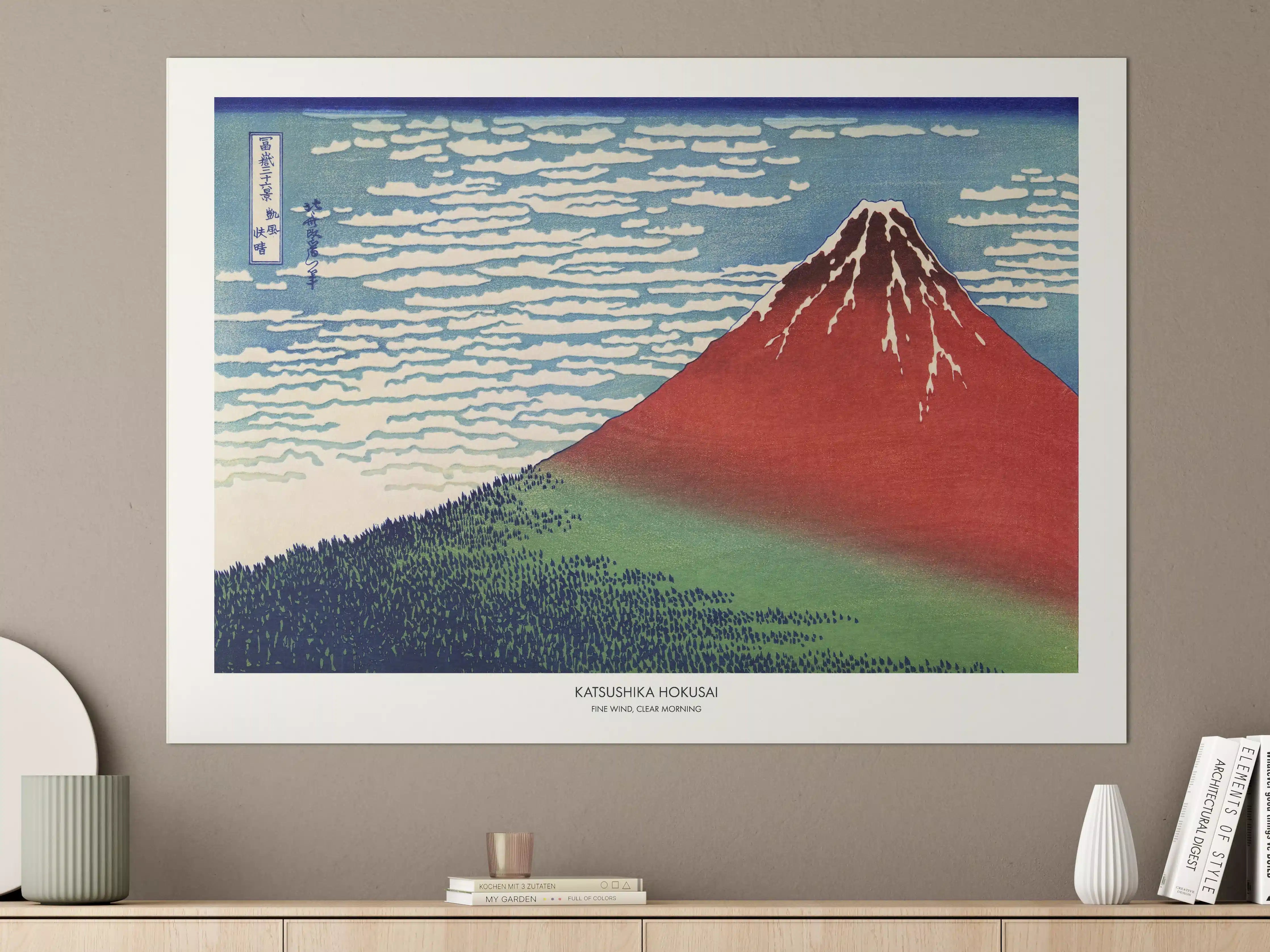 Große Wandbilder - Katsushika Hokusai Holzblockdruck