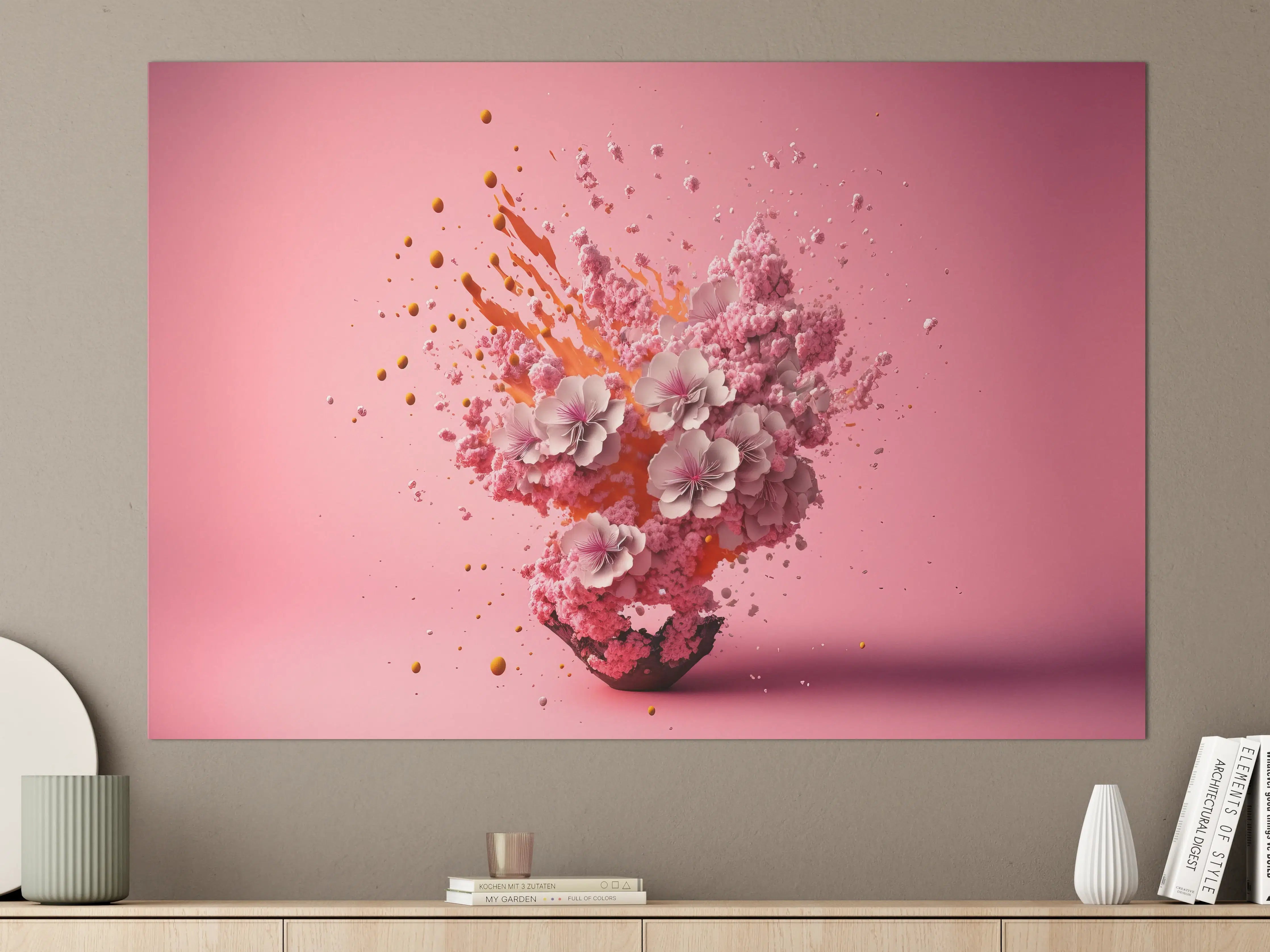 Große Wandbilder - Kirschblüten Explosion Pink