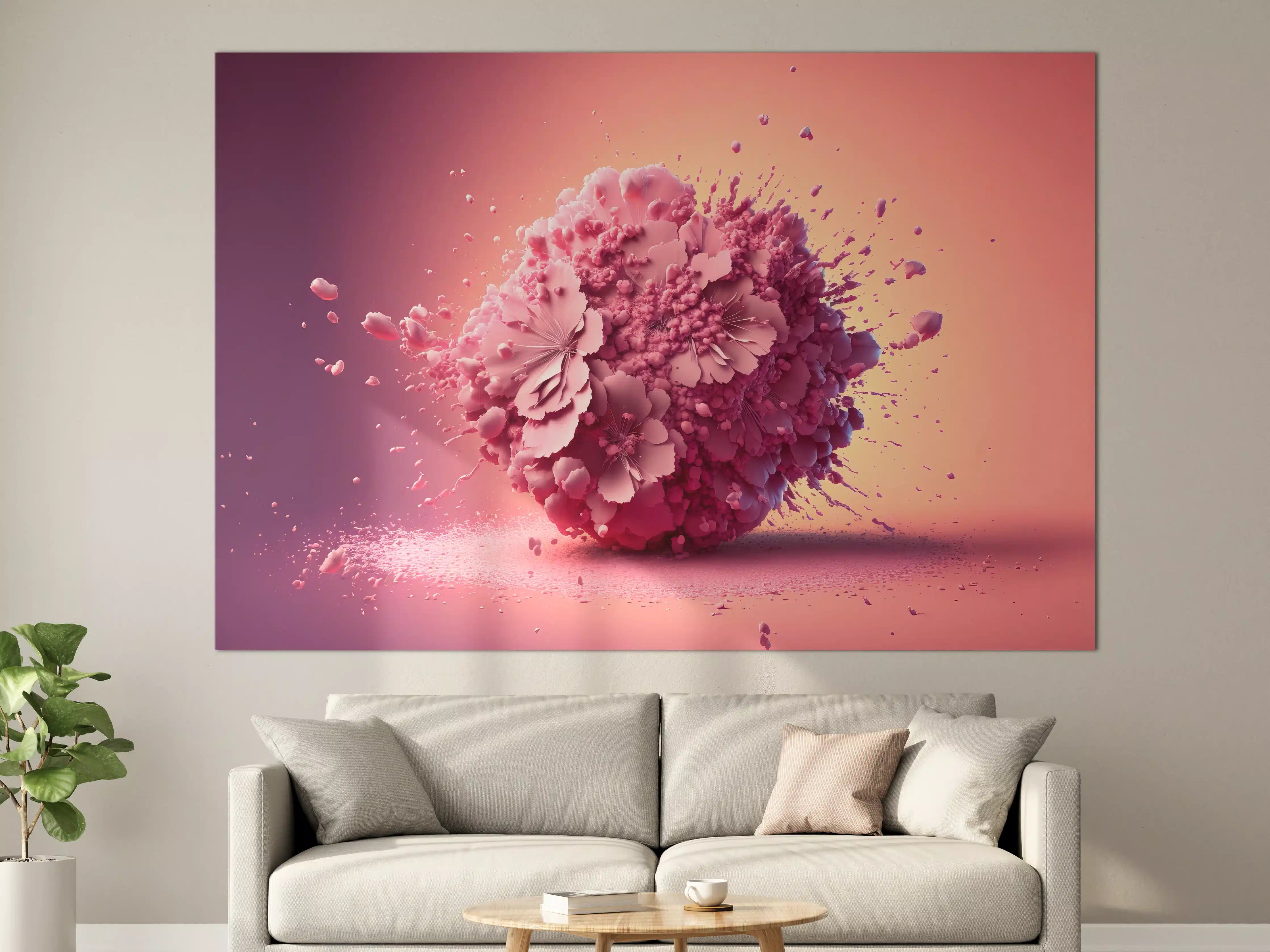 Große Wandbilder - Kirschblüten Explosion Rosa