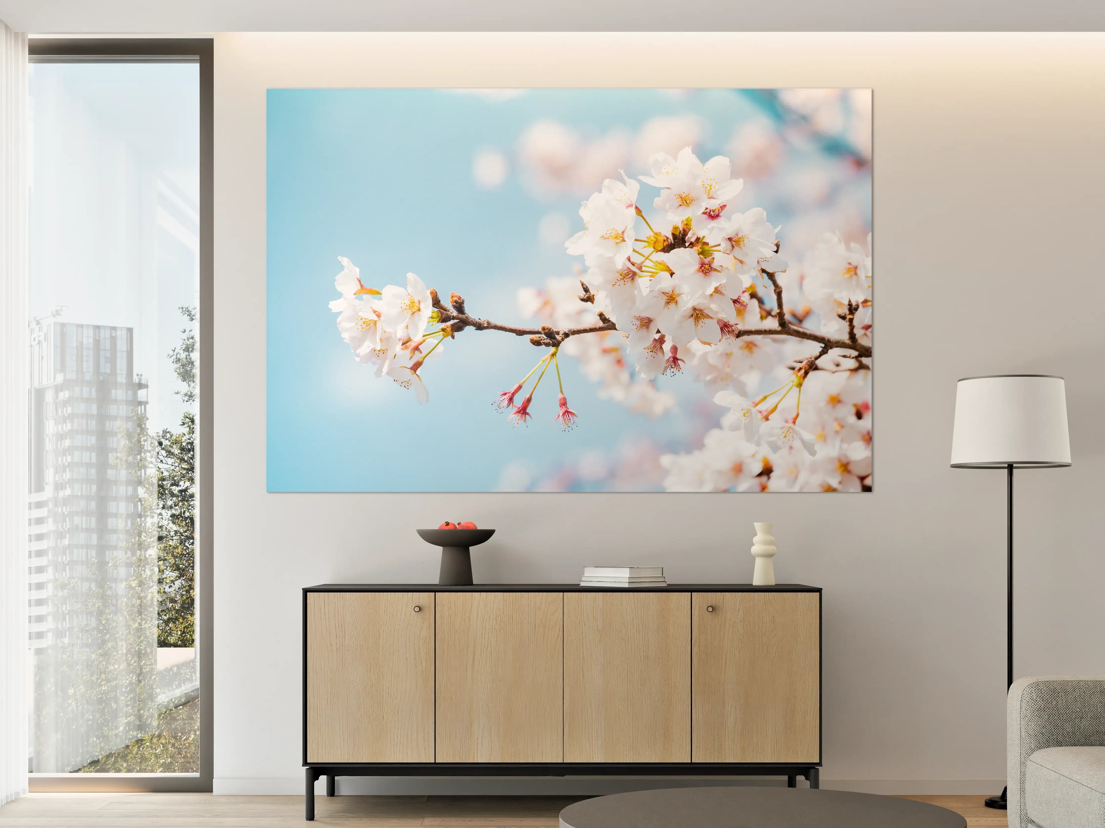 Große Wandbilder - Kirschblüten in voller Blüte