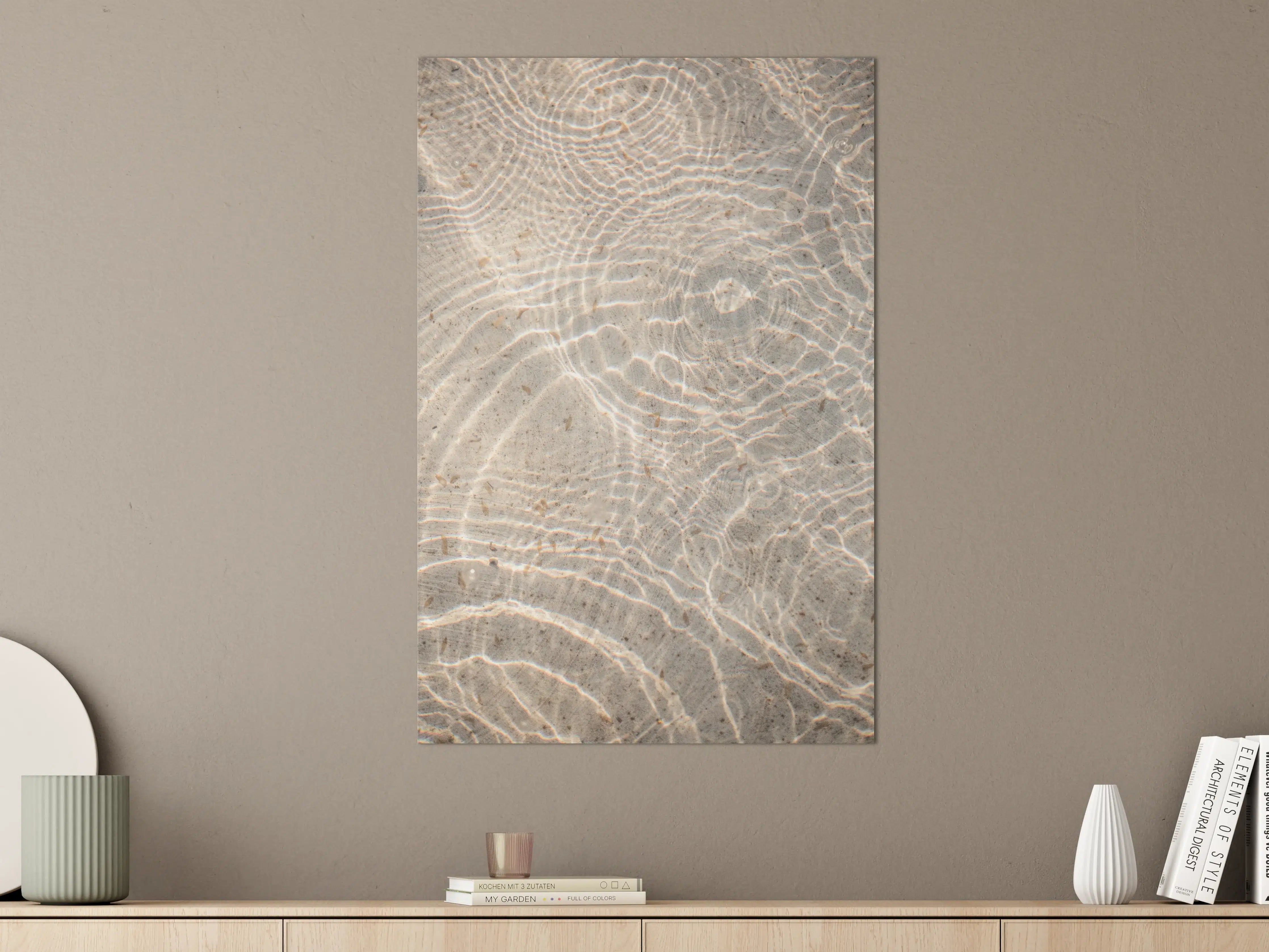 Große Wandbilder - Klares Wasser mit sanften Wellen