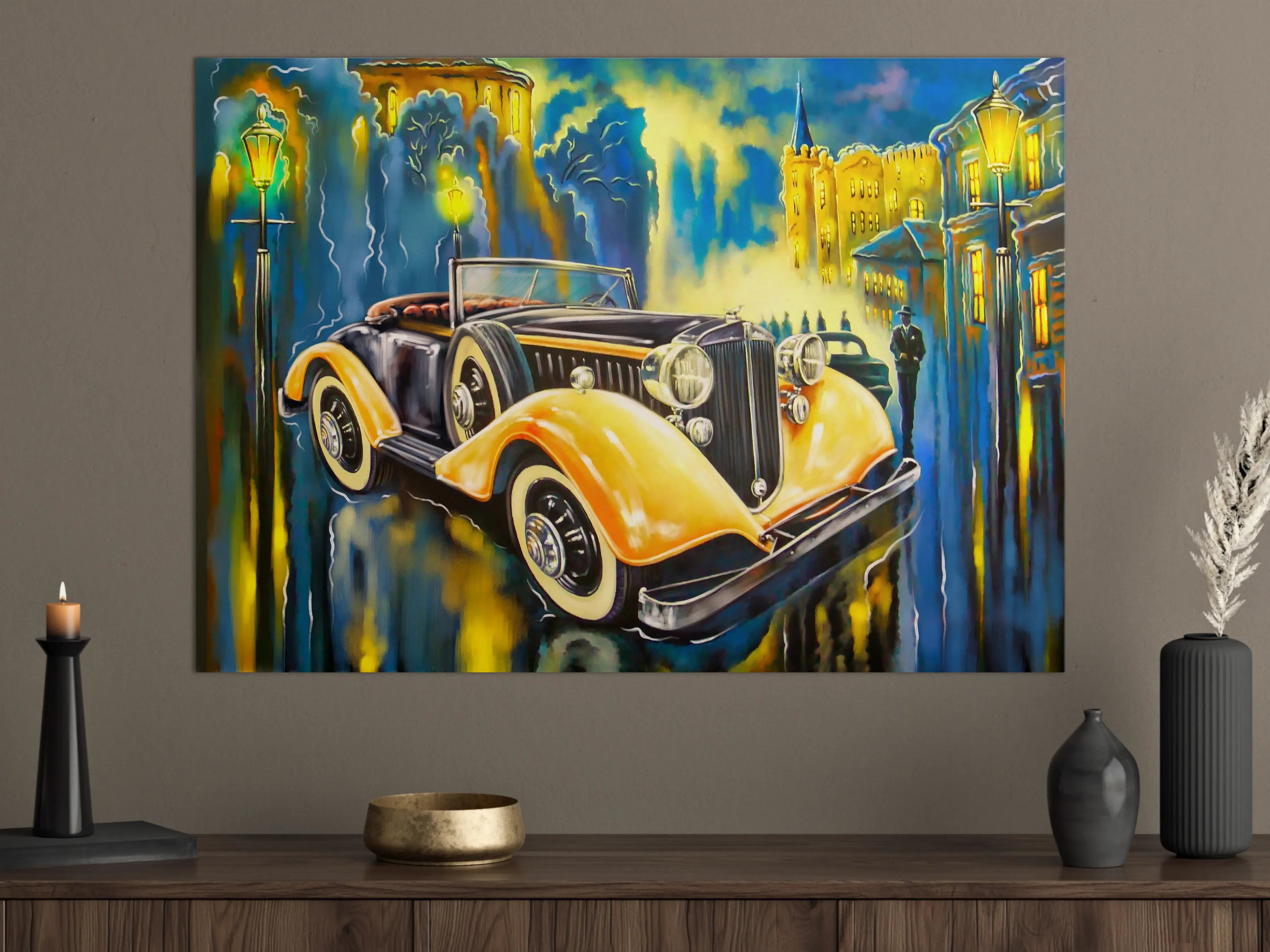 Große Wandbilder - Klassischer Oldtimer Kunstdruck