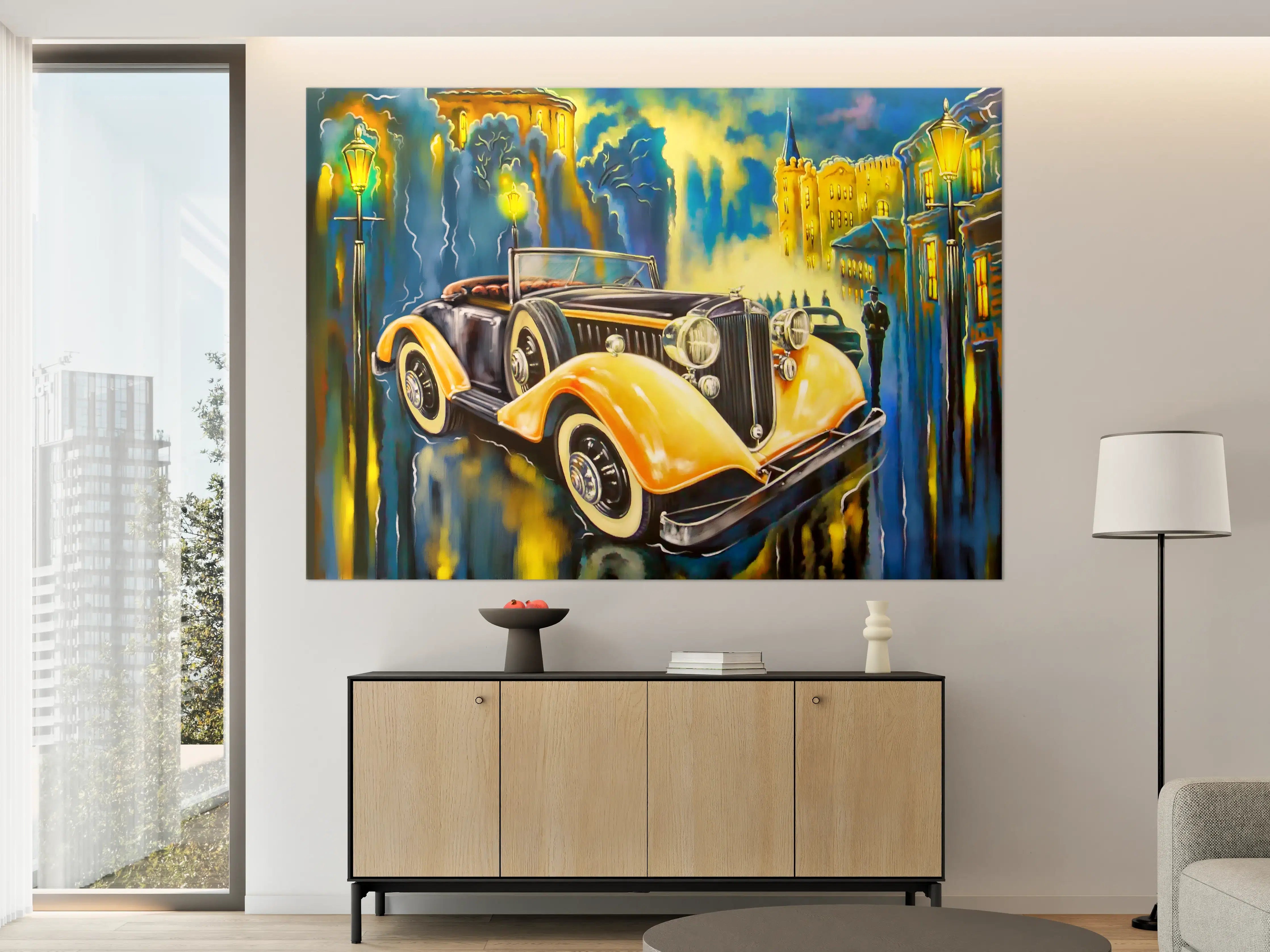 Große Wandbilder - Klassischer Oldtimer Kunstdruck