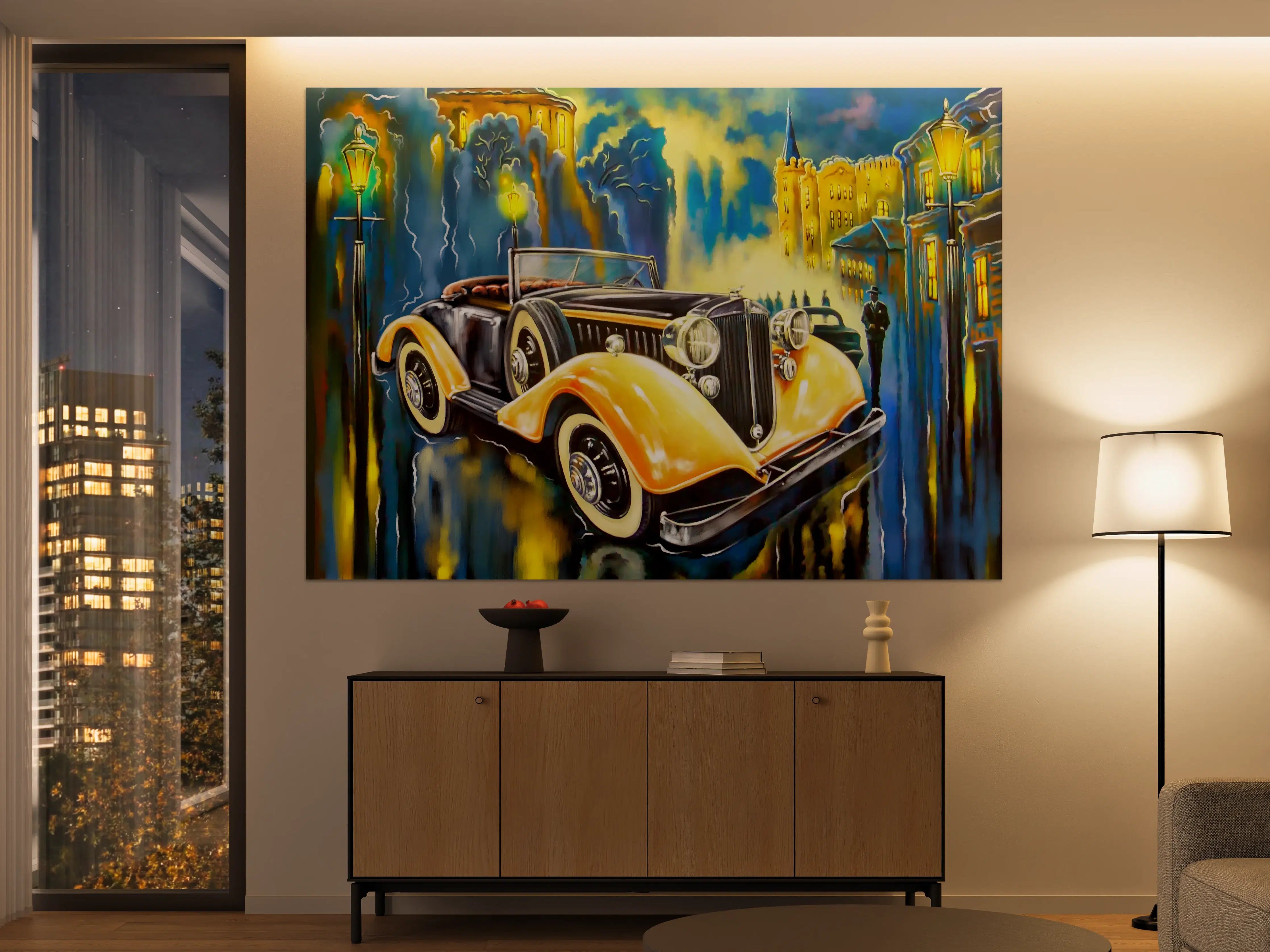 Große Wandbilder - Klassischer Oldtimer Kunstdruck