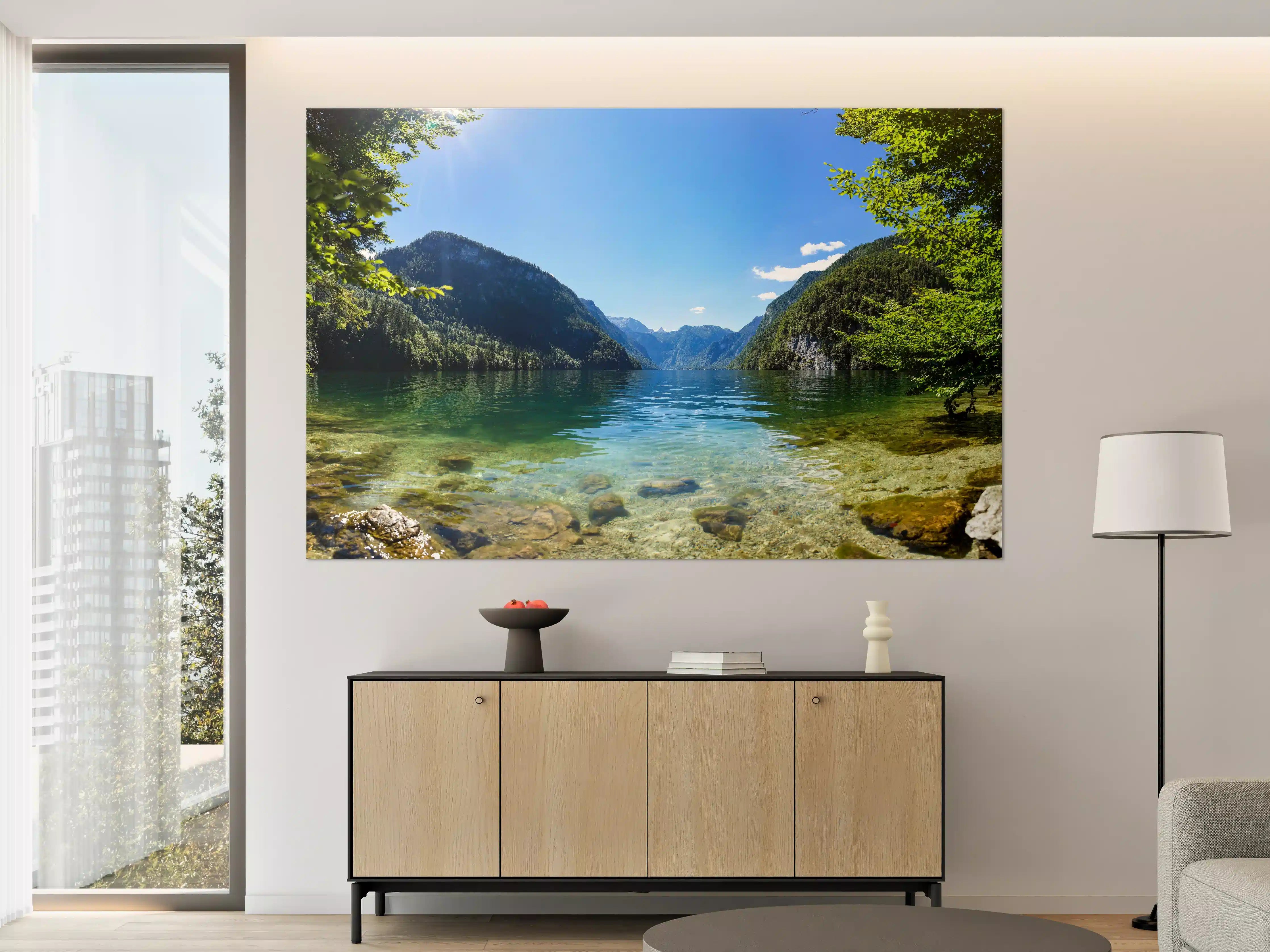 Große Wandbilder - Königsee & Berge in Alpen