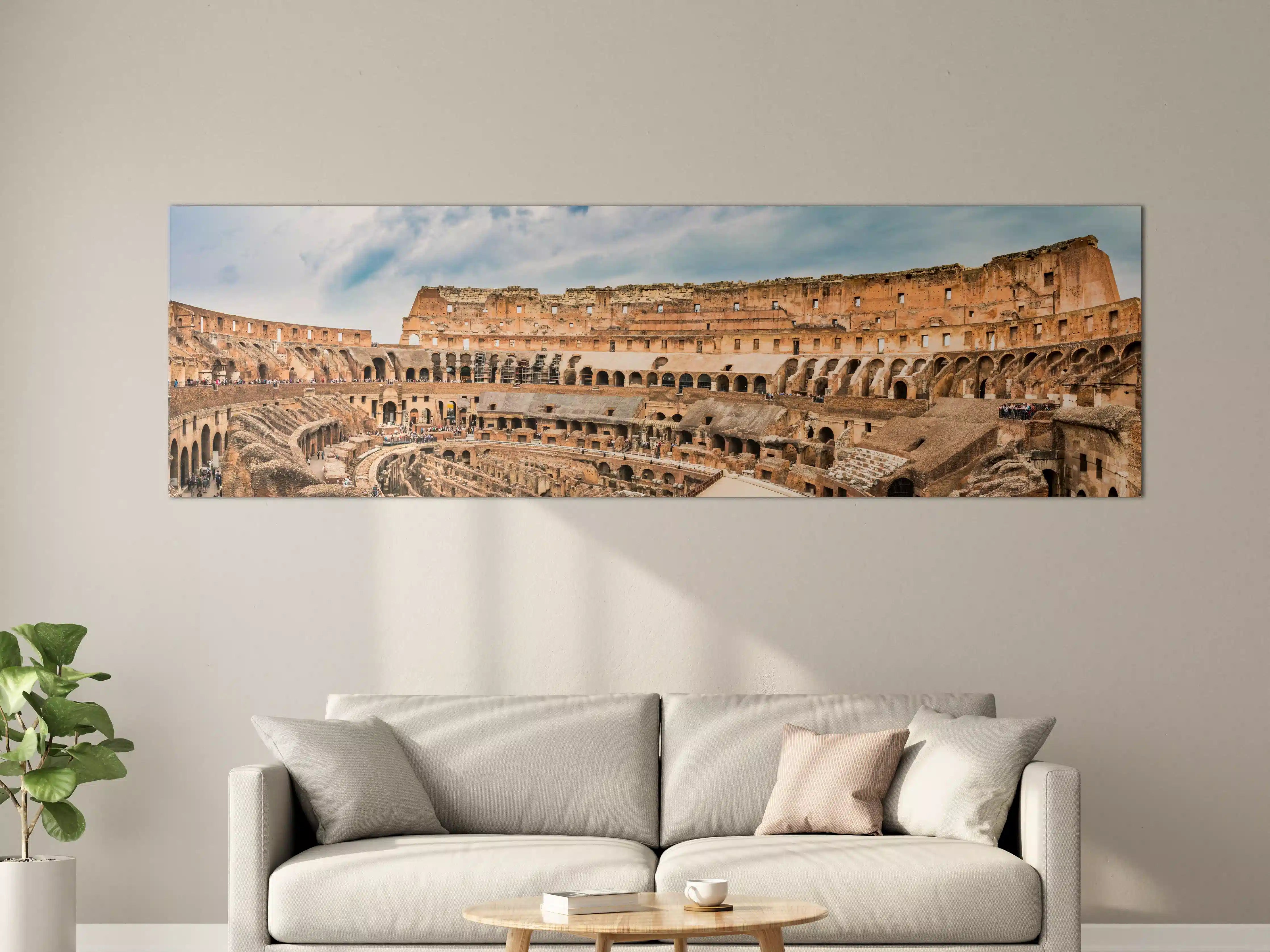 Große Wandbilder - Kolosseum Panorama in Beige