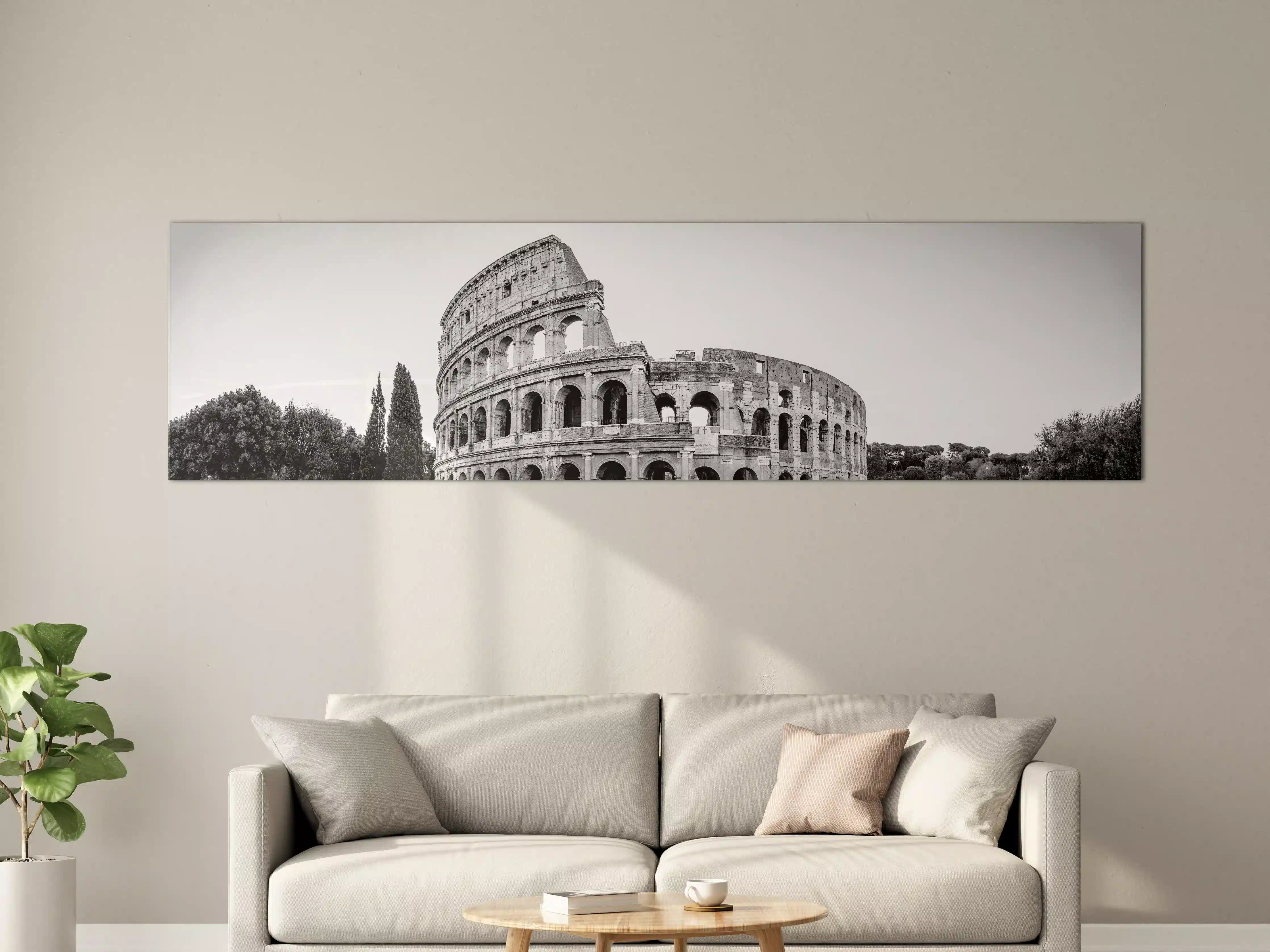 Große Wandbilder - Kolosseum Schwarz-Weiß Panorama
