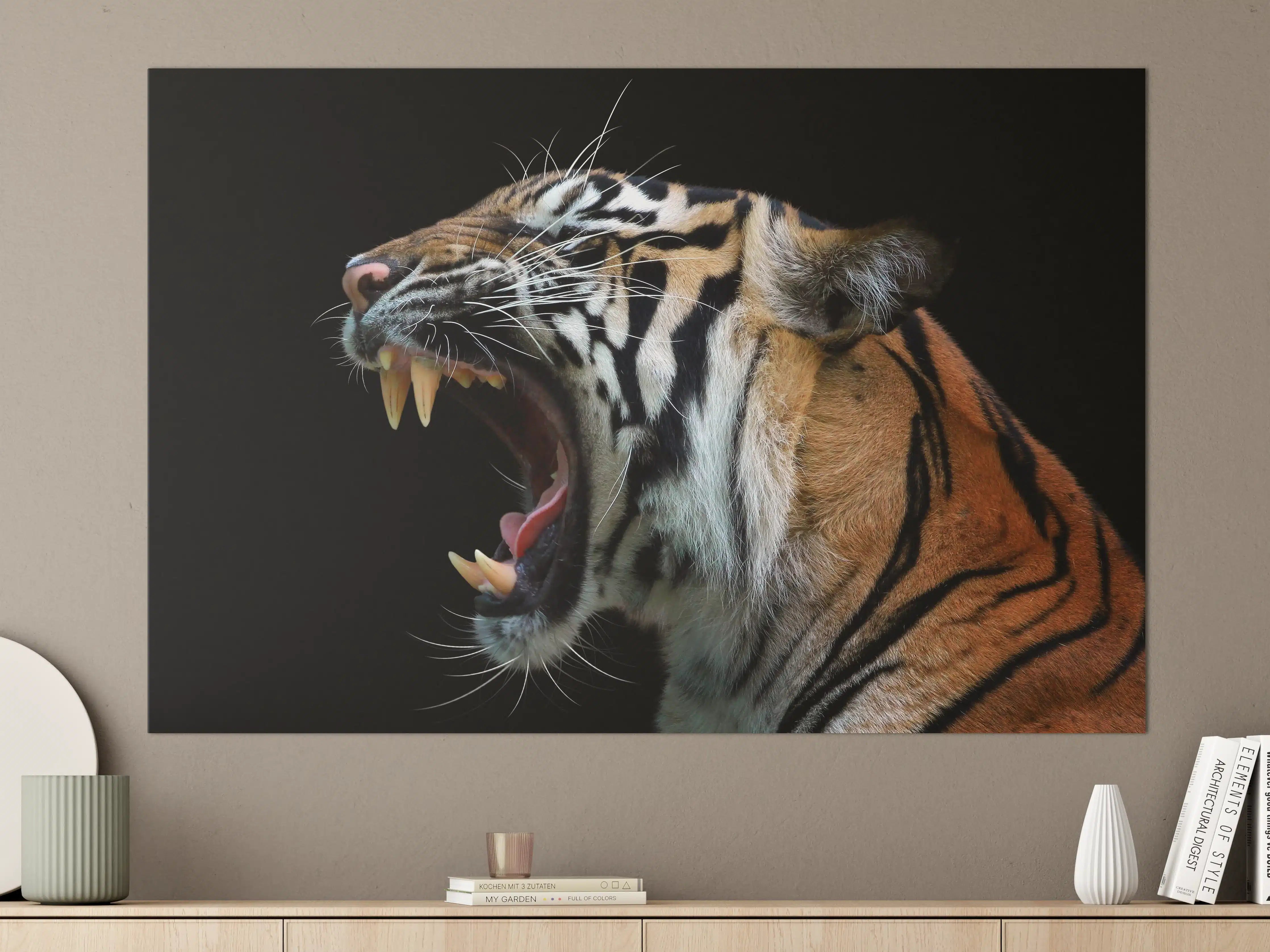 Große Wandbilder - Kopf eines Sumatra-Tigers