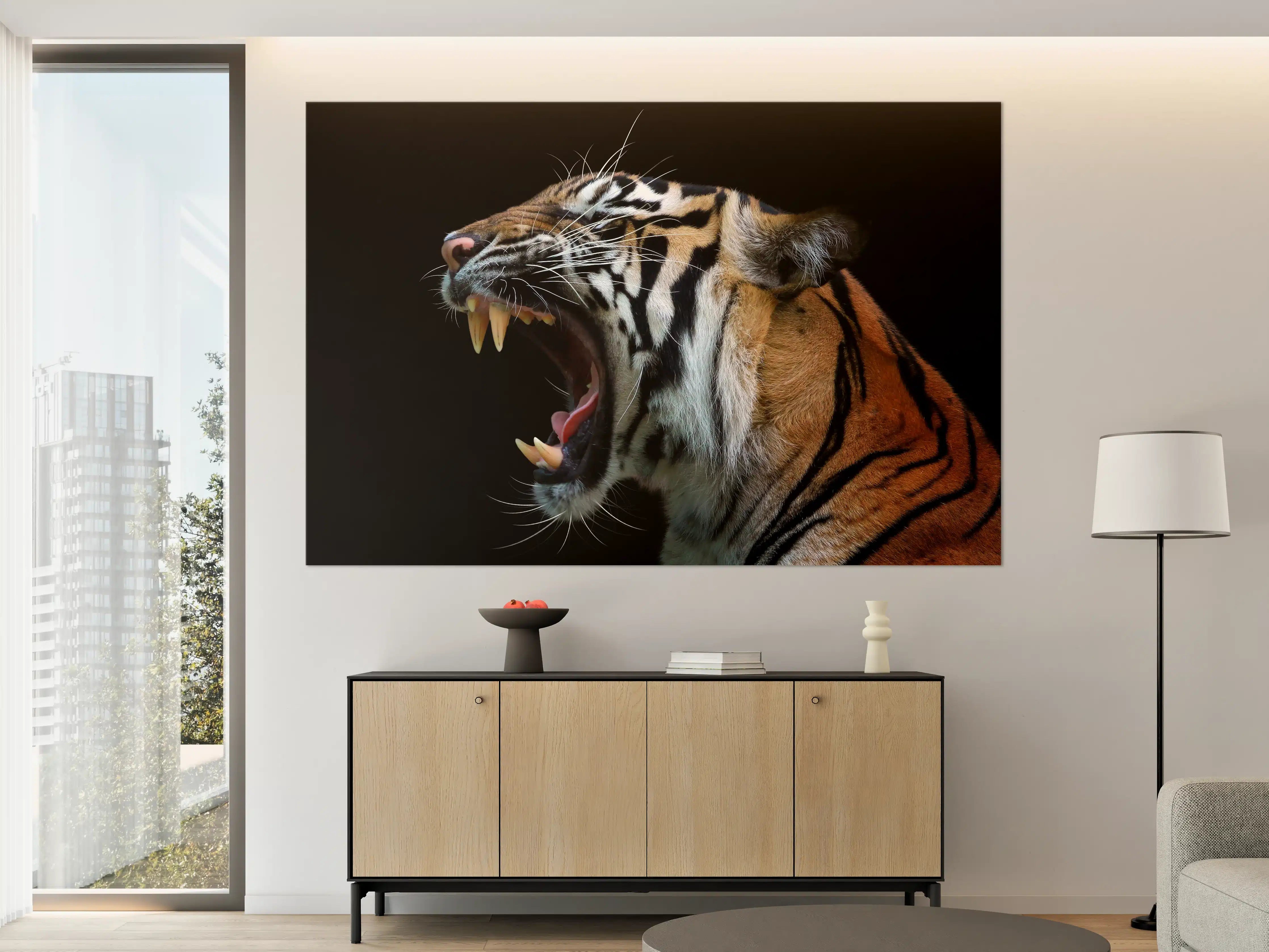 Große Wandbilder - Kopf eines Sumatra-Tigers