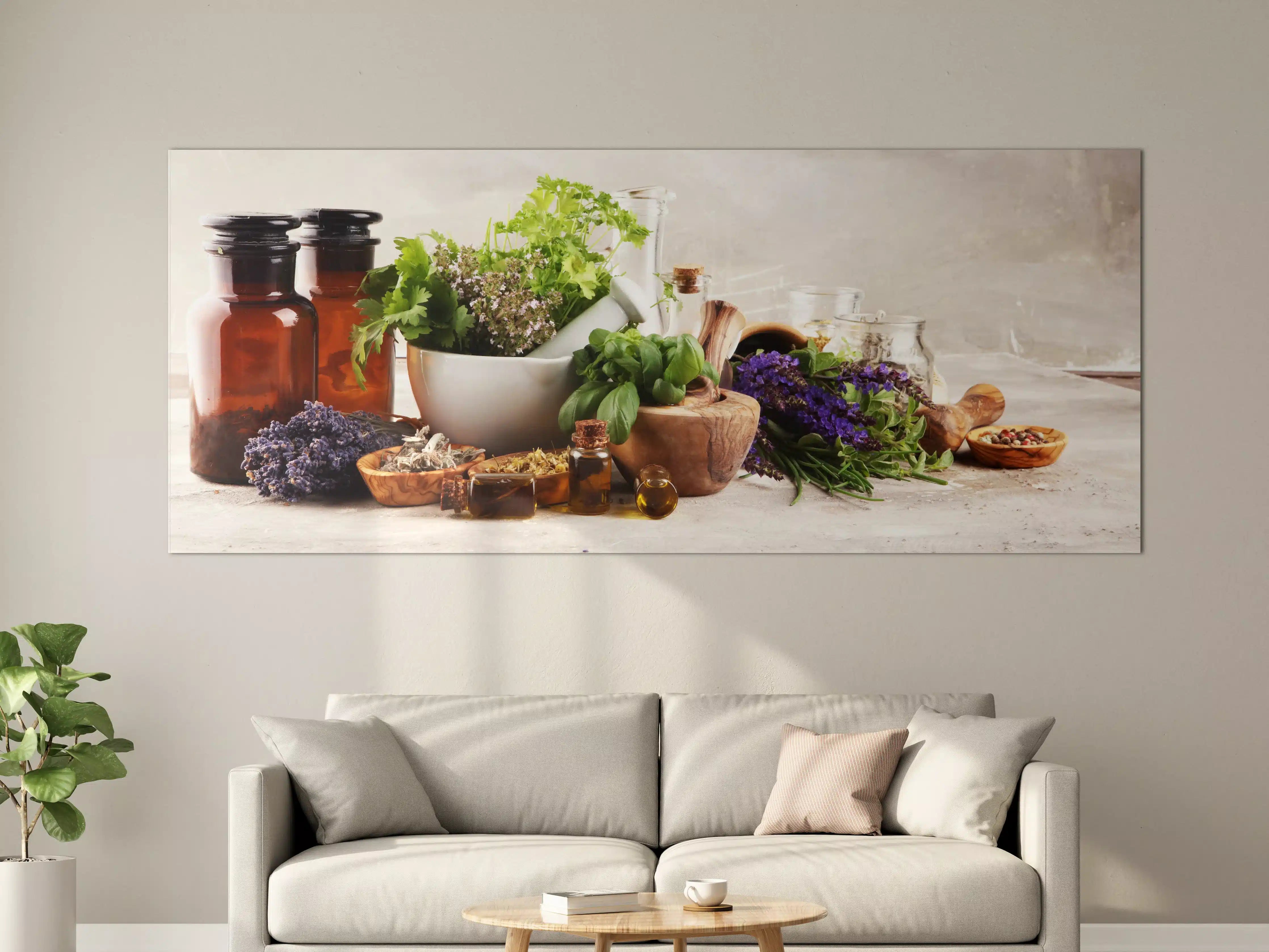 Große Wandbilder - Kräuter- & Aromatherapie