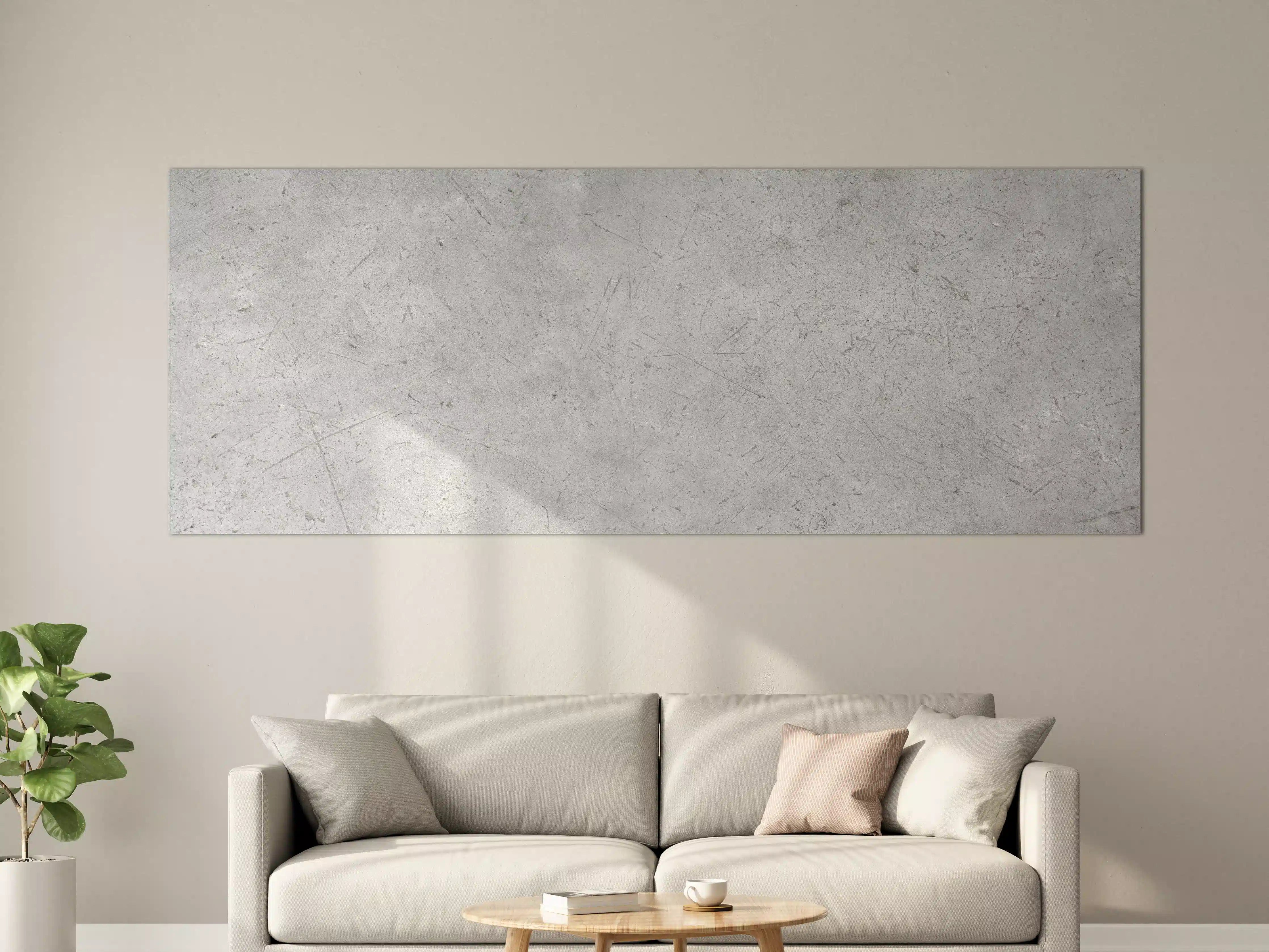 Große Wandbilder - Kratzige graue Betonwand