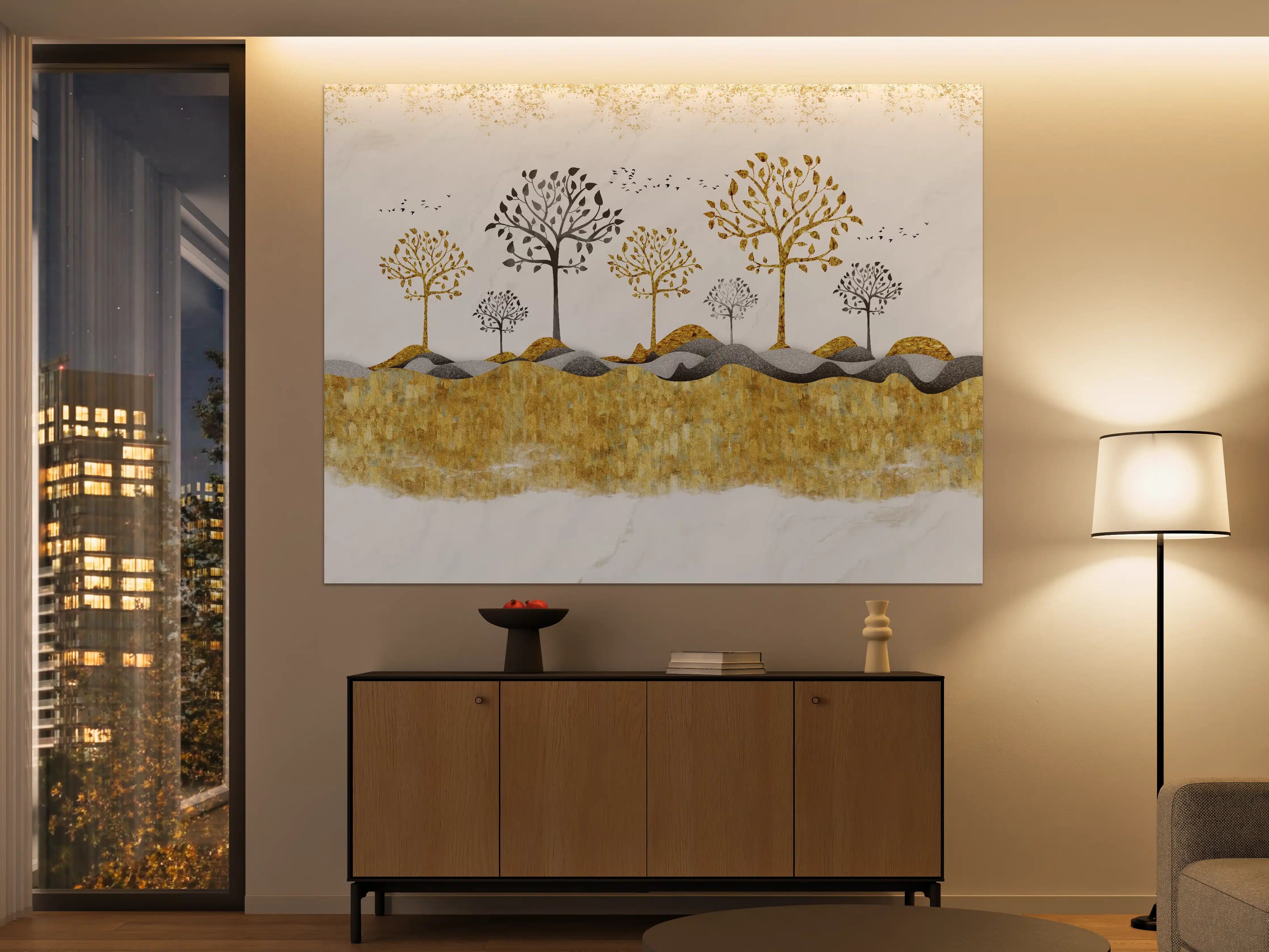 Große Wandbilder - Kunsttapete einer Landschaft