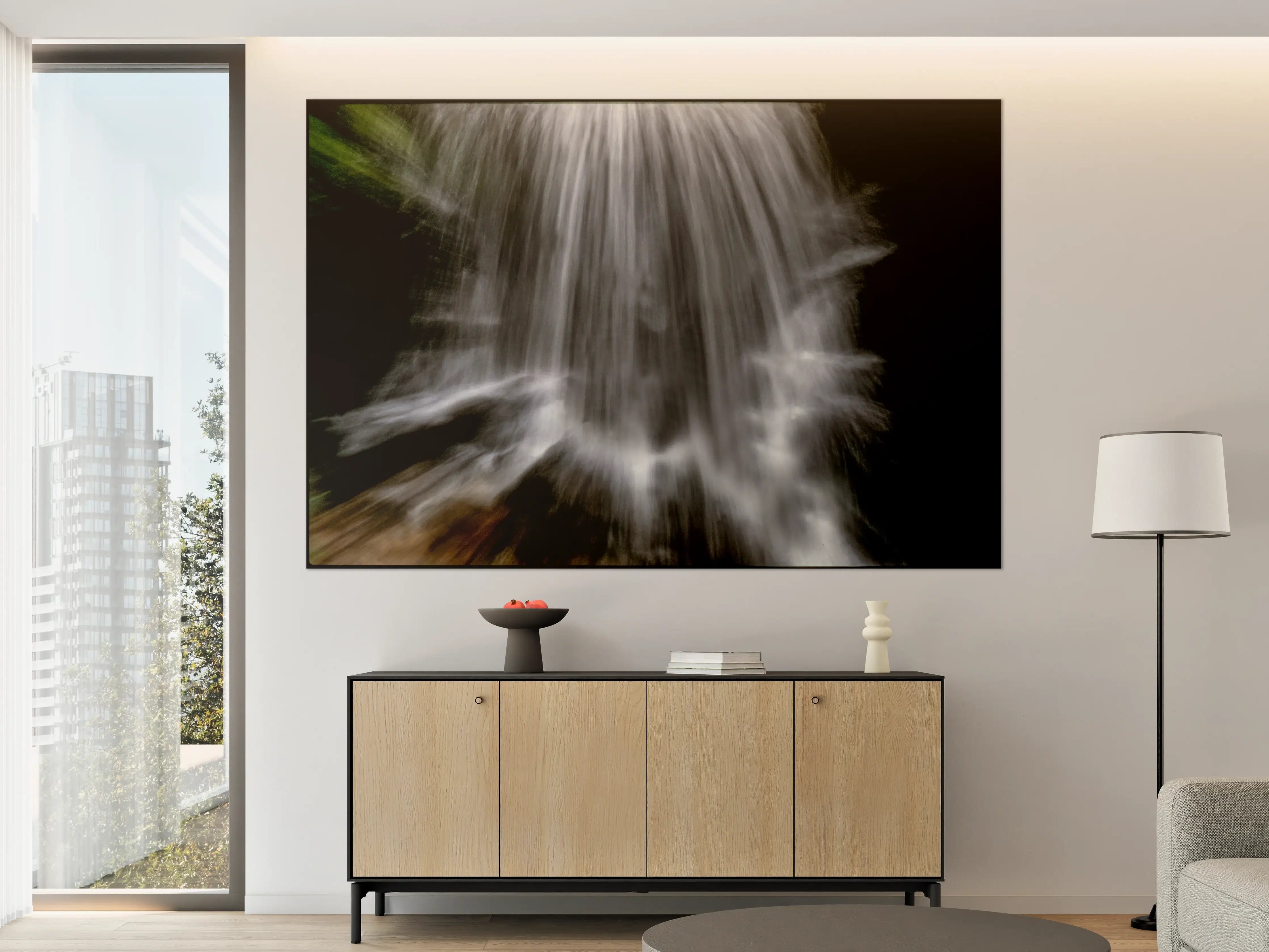 Große Wandbilder - Kunstvoller Wasserfall