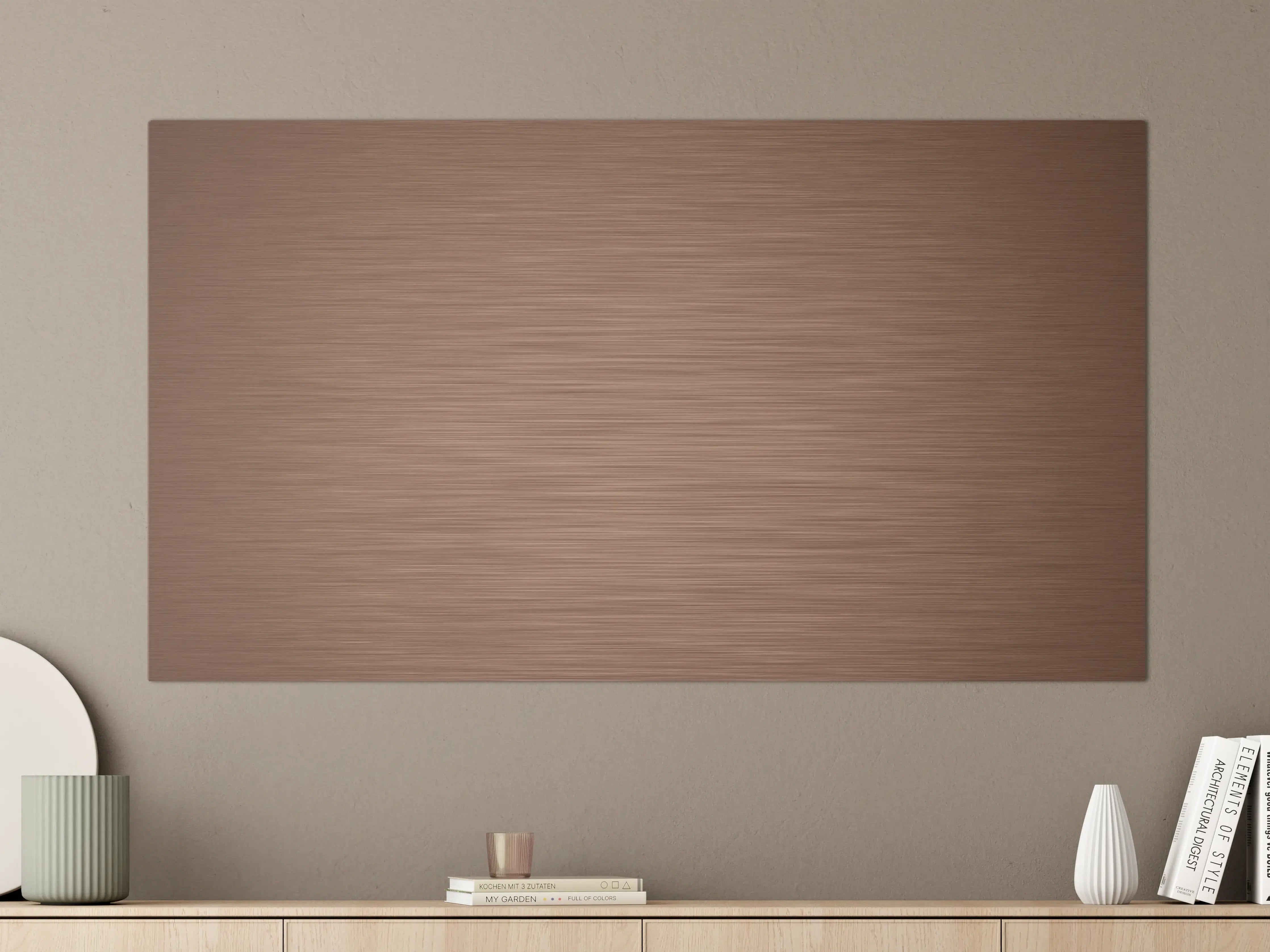 Große Wandbilder - Kupfer - ALU Prime - Metall Gebürstet