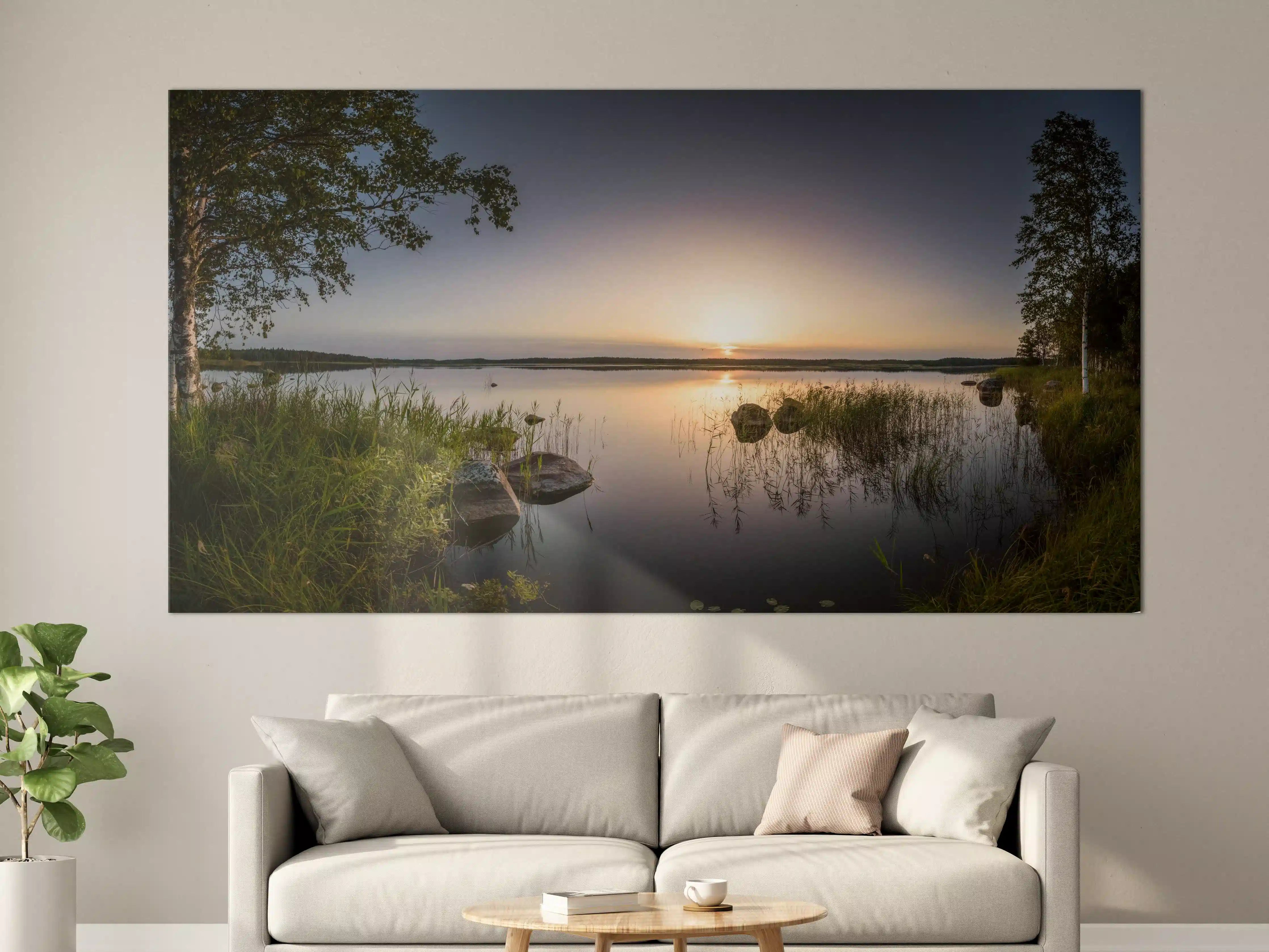 Große Wandbilder - Landschaft in der Dämmerung - Sonnenuntergang