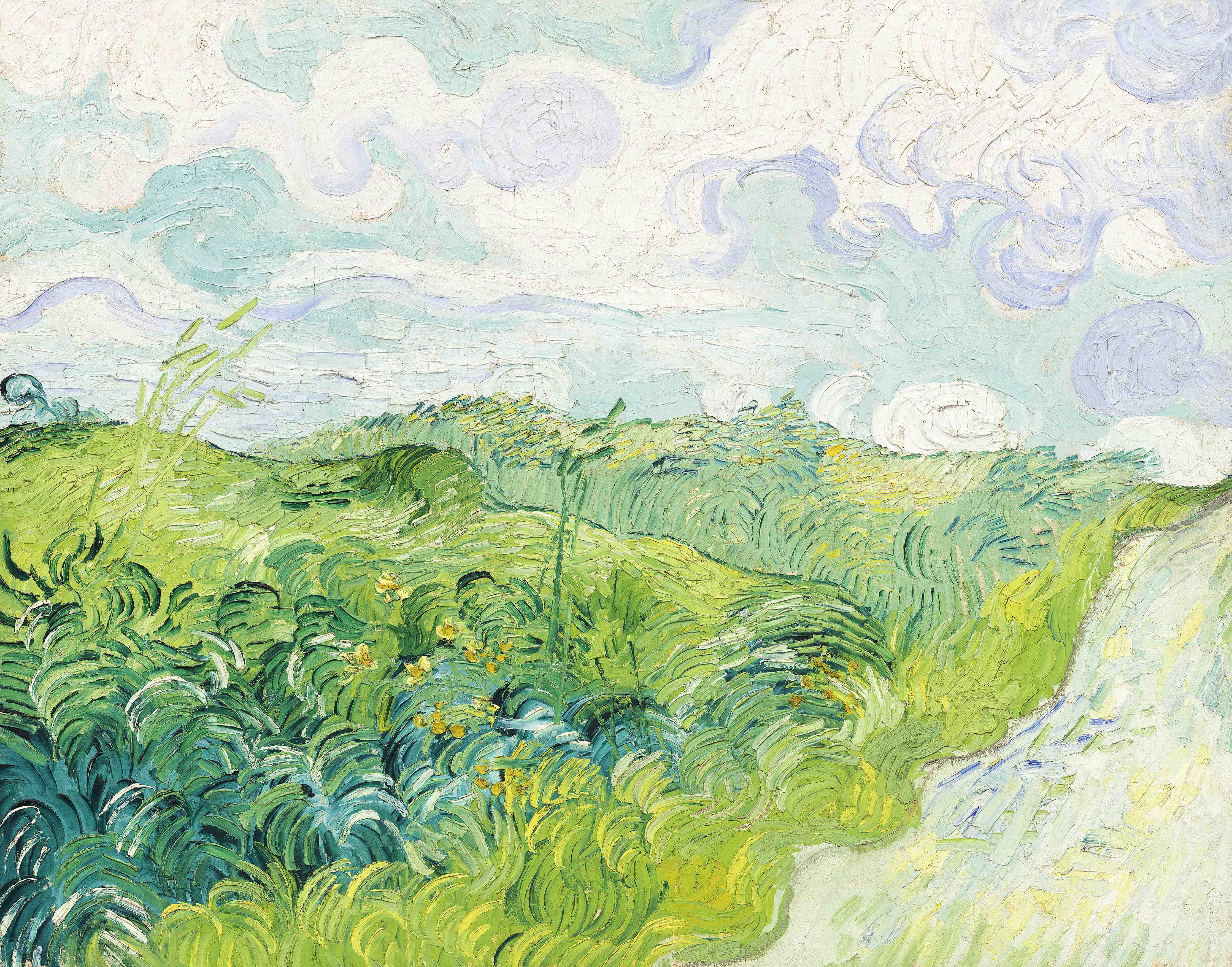 Große Wandbilder-Landschaftsmalerei im impressionistischen Stil