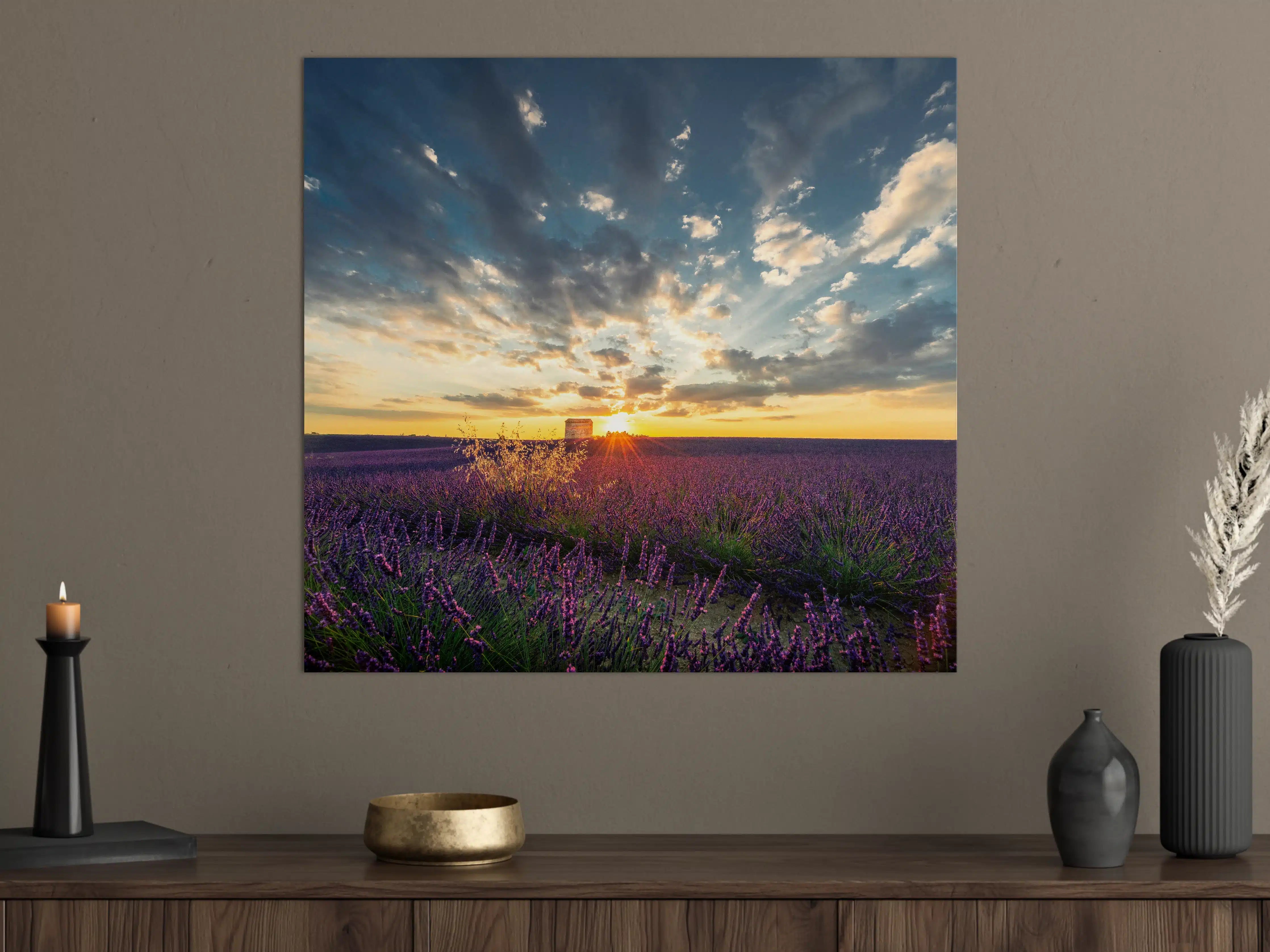 Große Wandbilder - Lavendel Feld im Sommer in der Provence