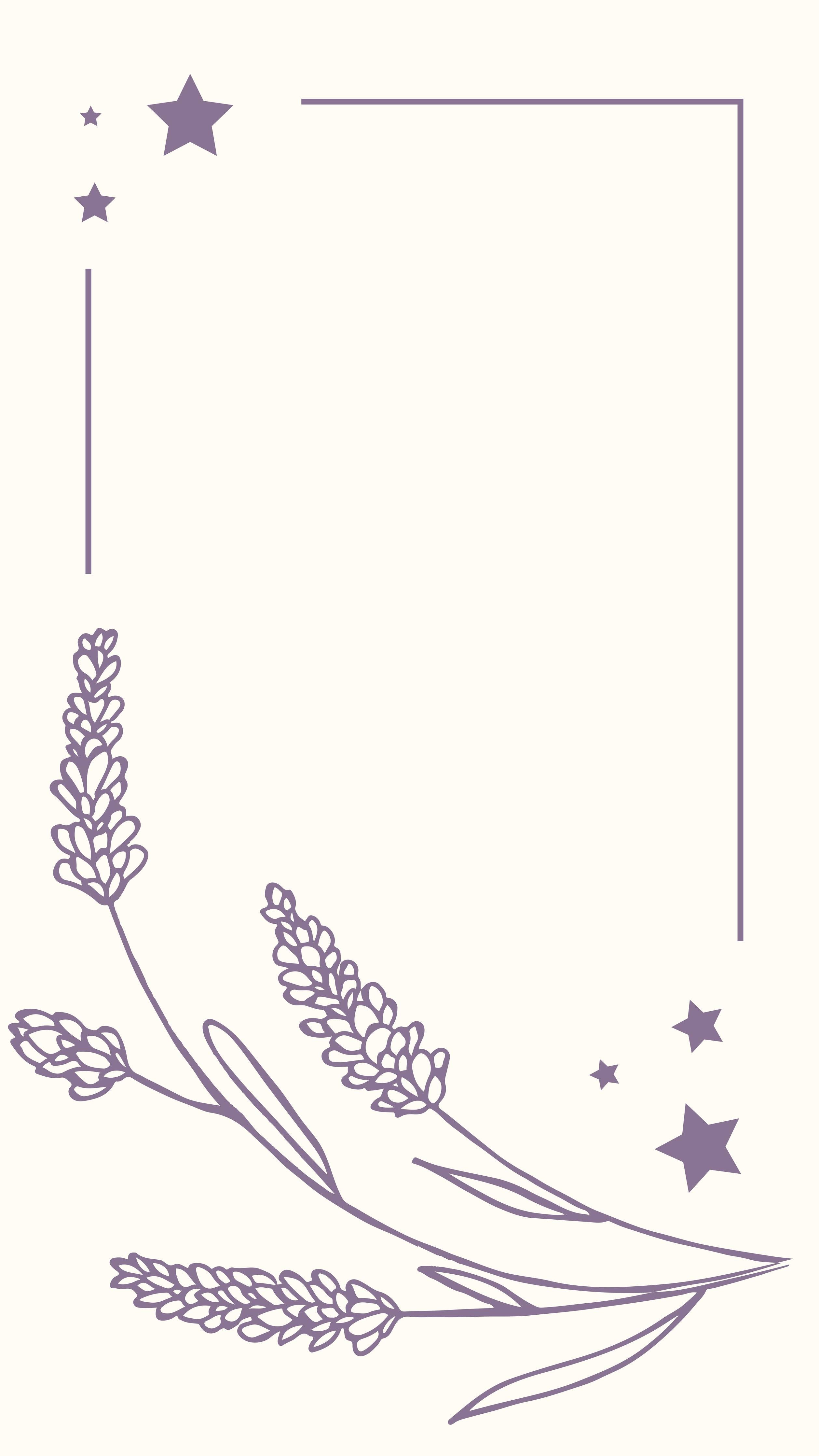 Große Wandbilder-Lavendel und Sternenhimmel in Lila