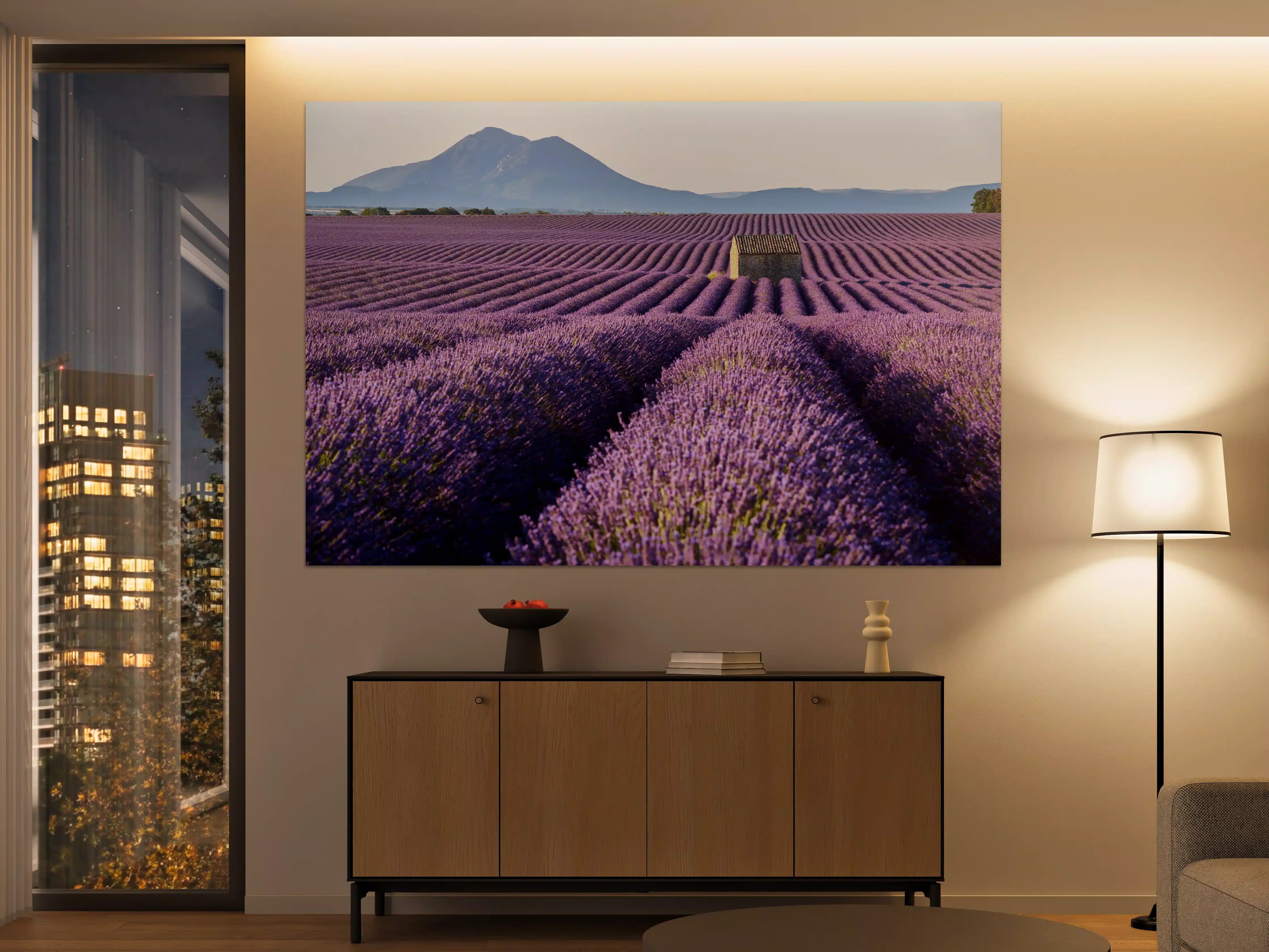 Große Wandbilder - Lavendelfelder auf dem Plateau de Valensole 
