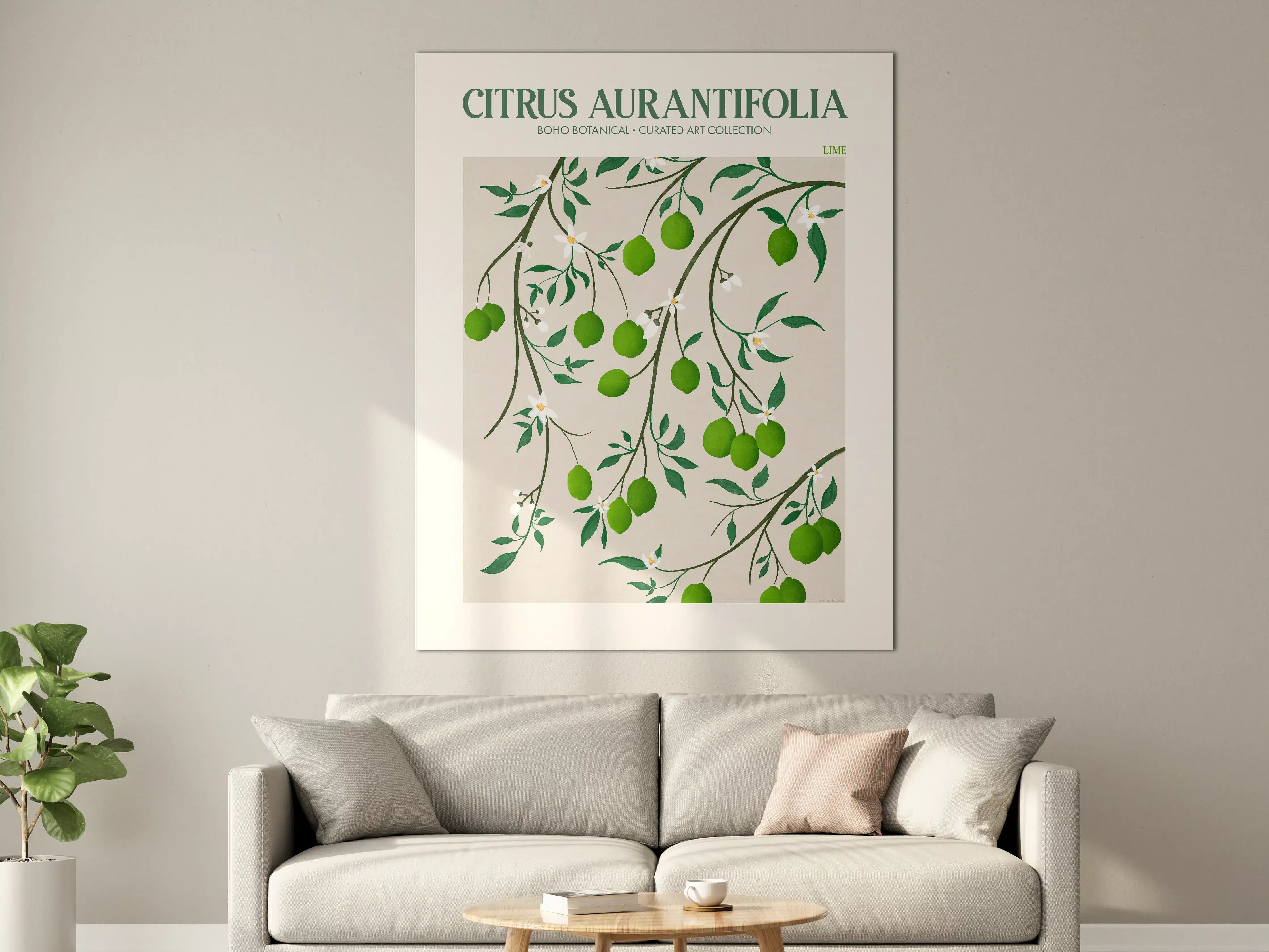 Große Wandbilder - Lebendige Citrus-Aurantifolia-Zwiebel