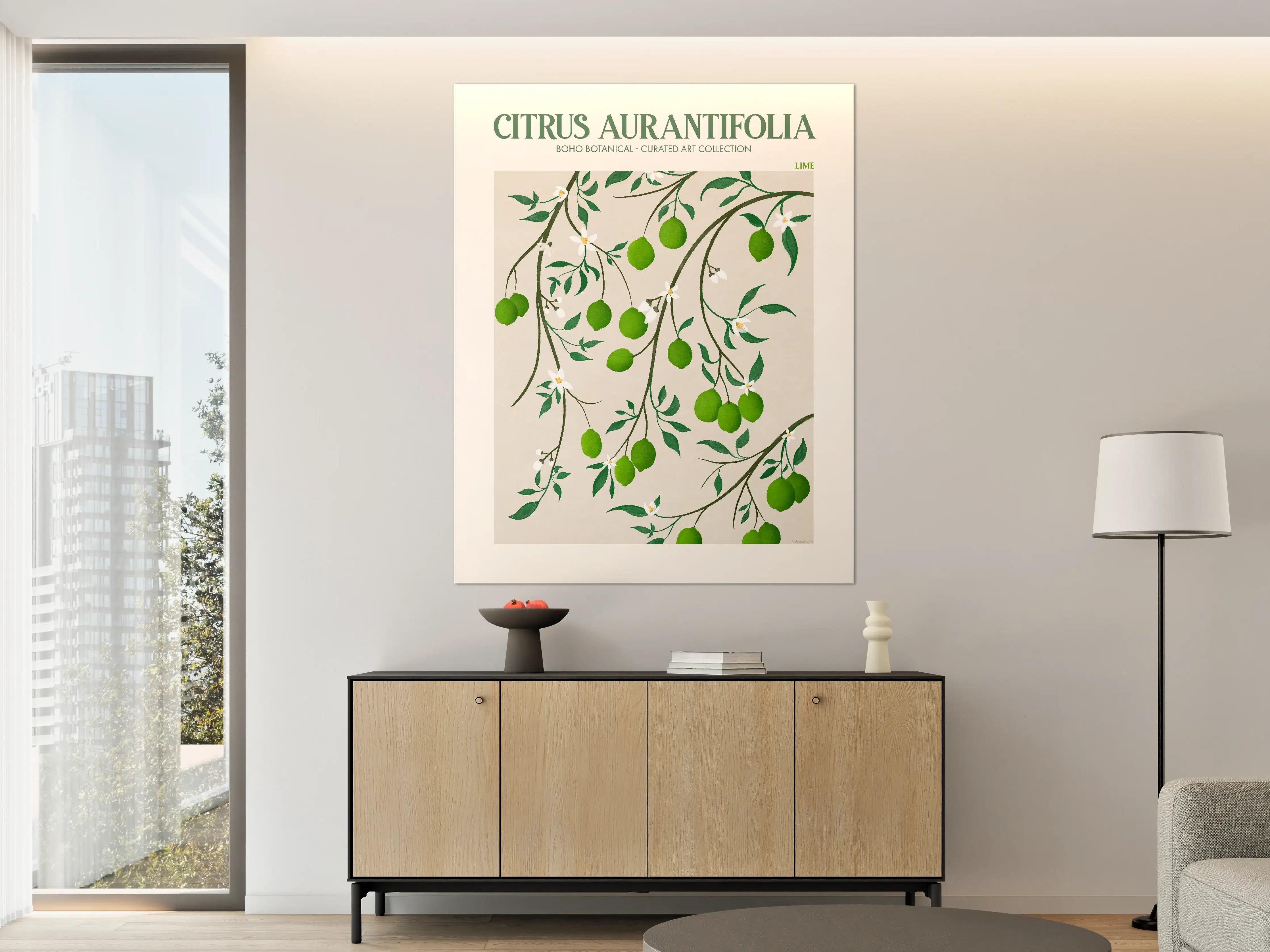 Große Wandbilder - Lebendige Citrus-Aurantifolia-Zwiebel