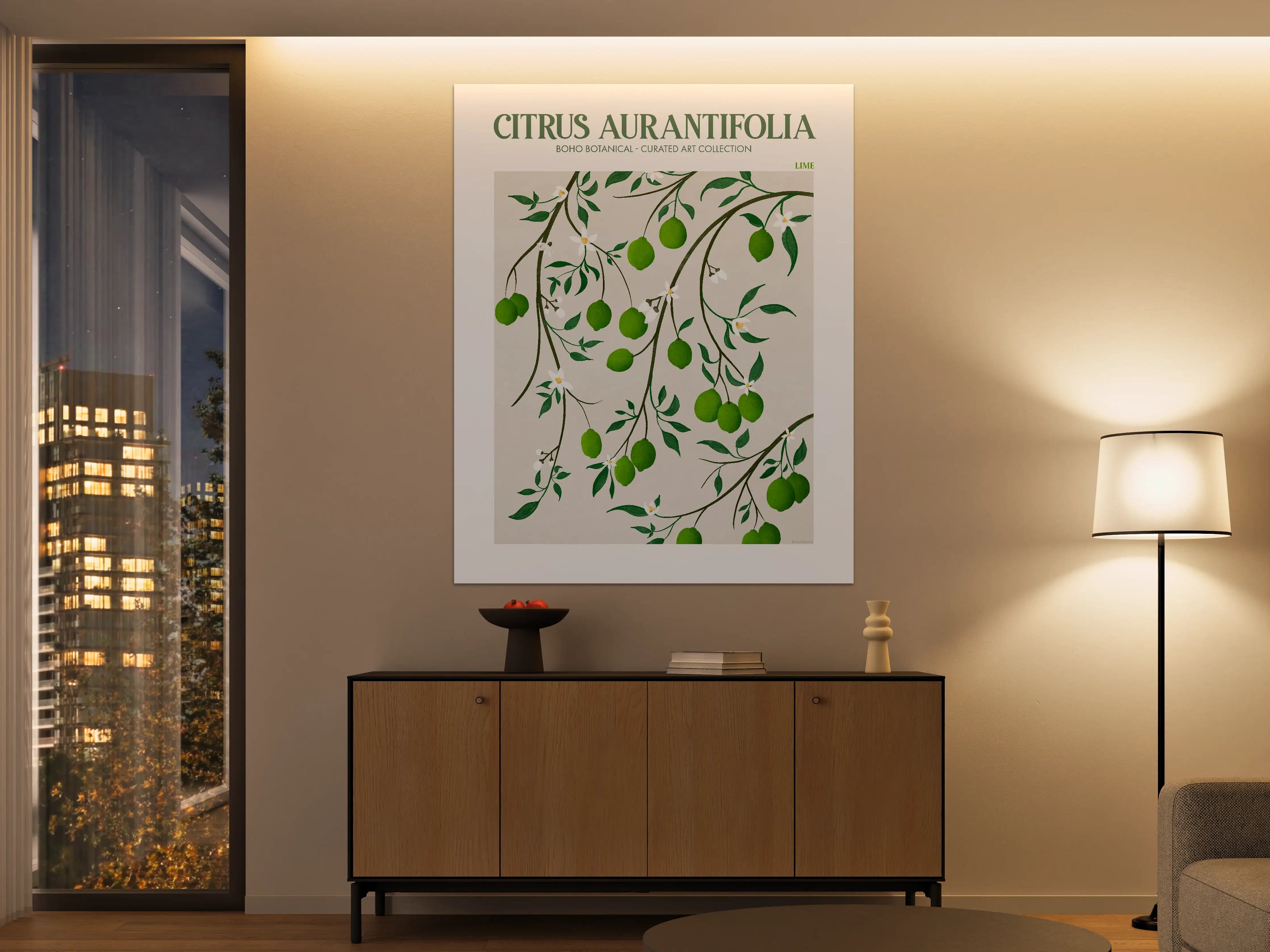 Große Wandbilder - Lebendige Citrus-Aurantifolia-Zwiebel