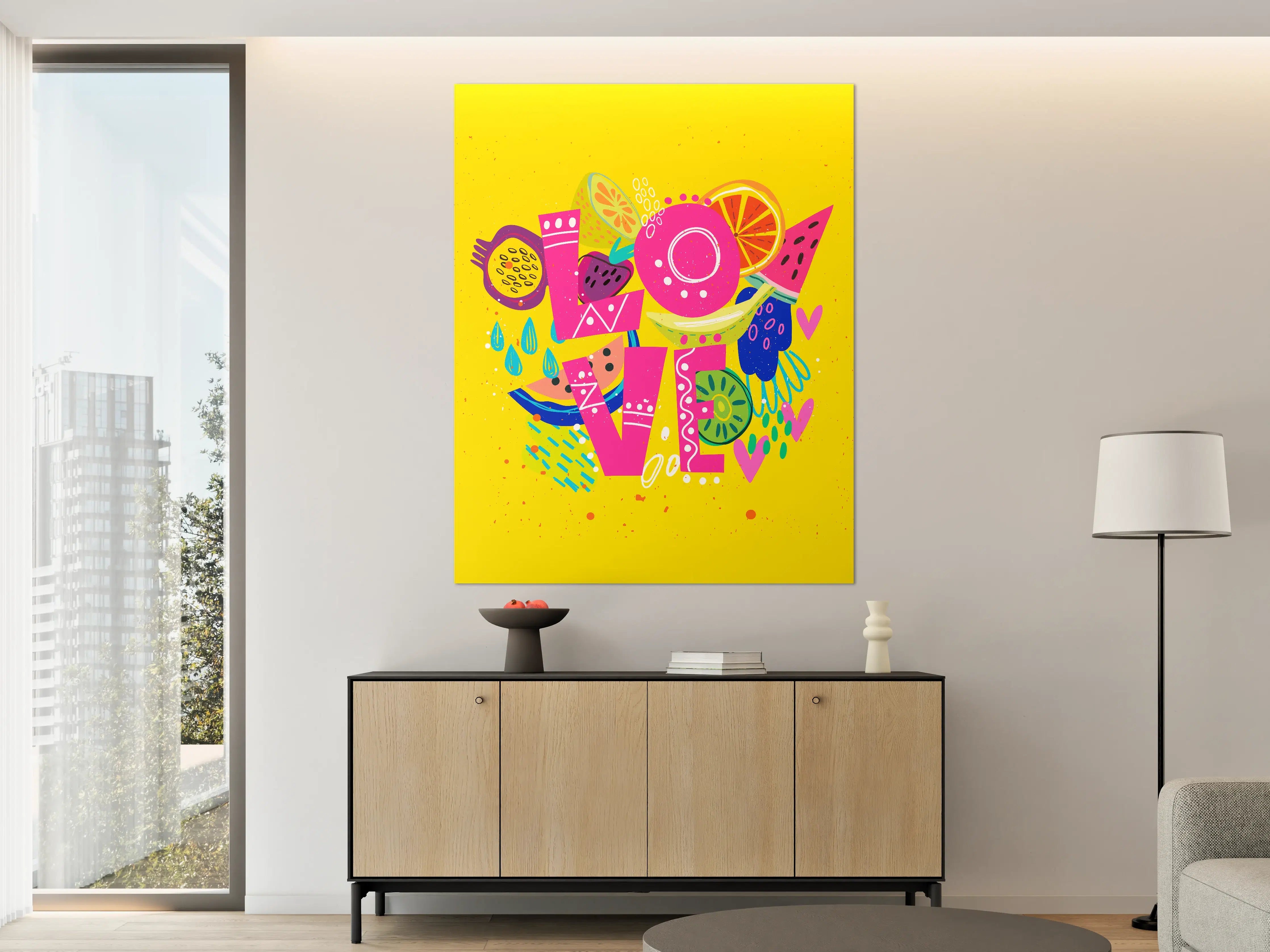 Große Wandbilder - Lebendige Frucht-Illustration