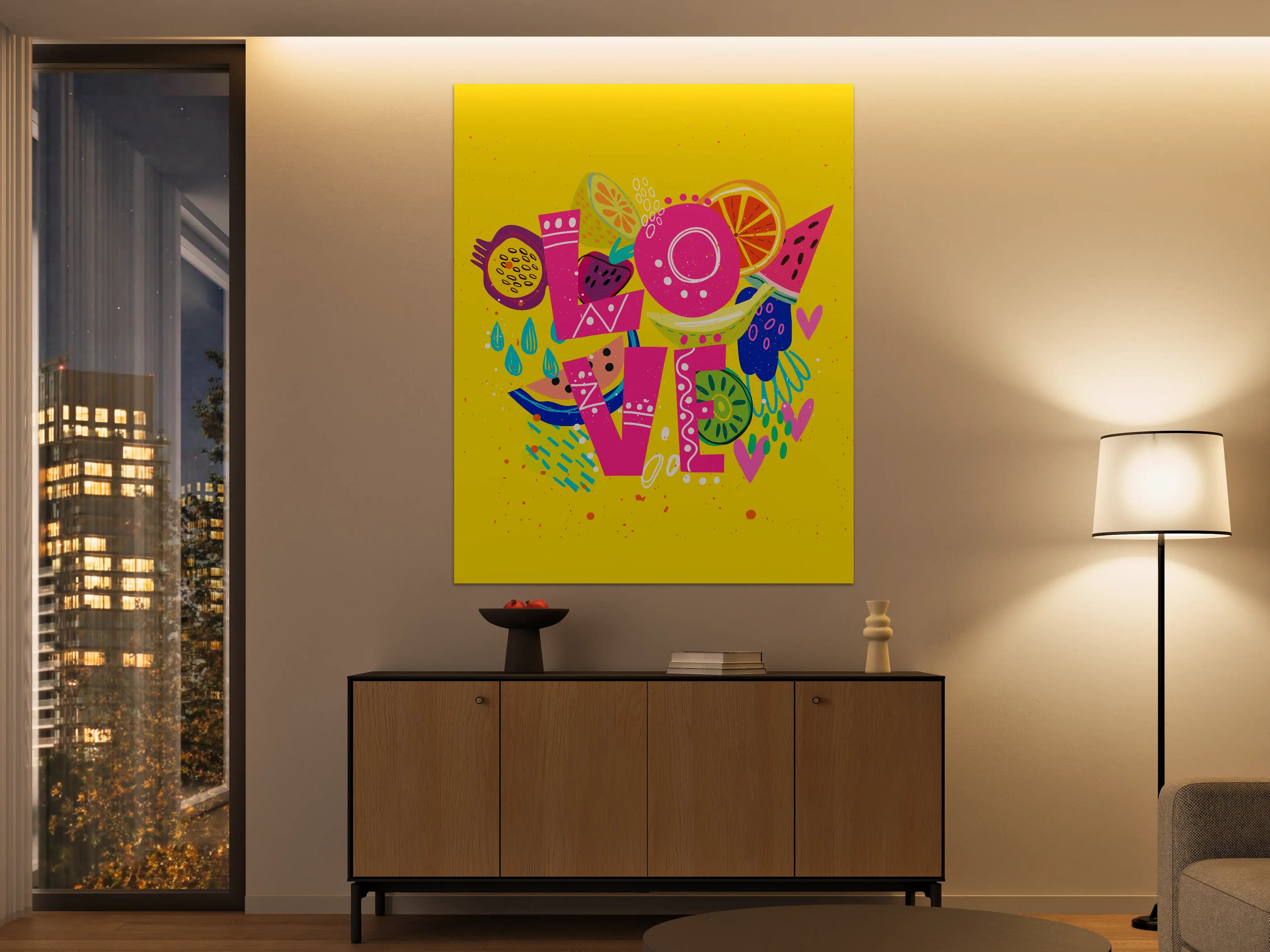 Große Wandbilder - Lebendige Frucht-Illustration