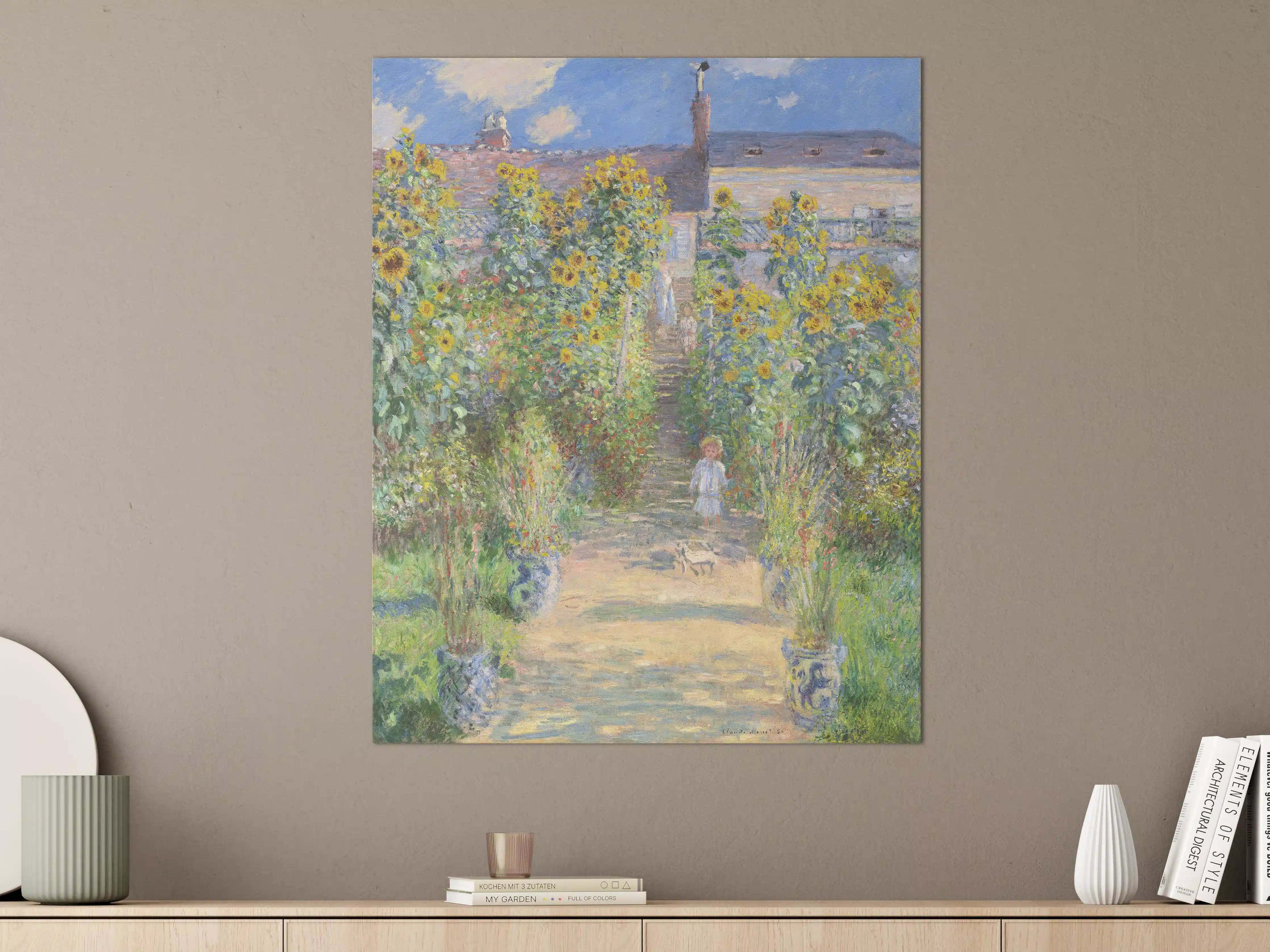Große Wandbilder - Lebendige Sonnenblumen im Sonnenlicht