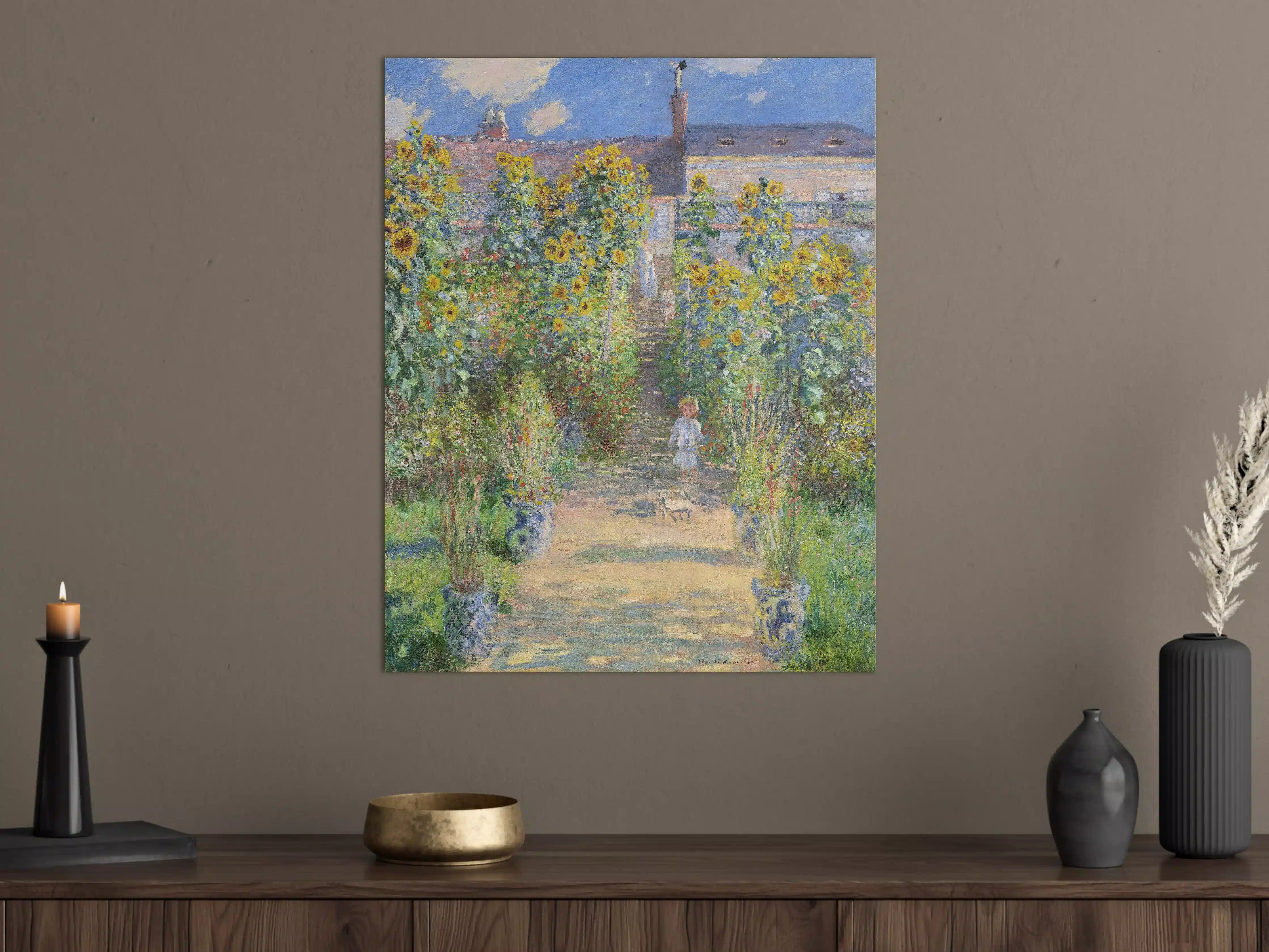 Große Wandbilder - Lebendige Sonnenblumen im Sonnenlicht