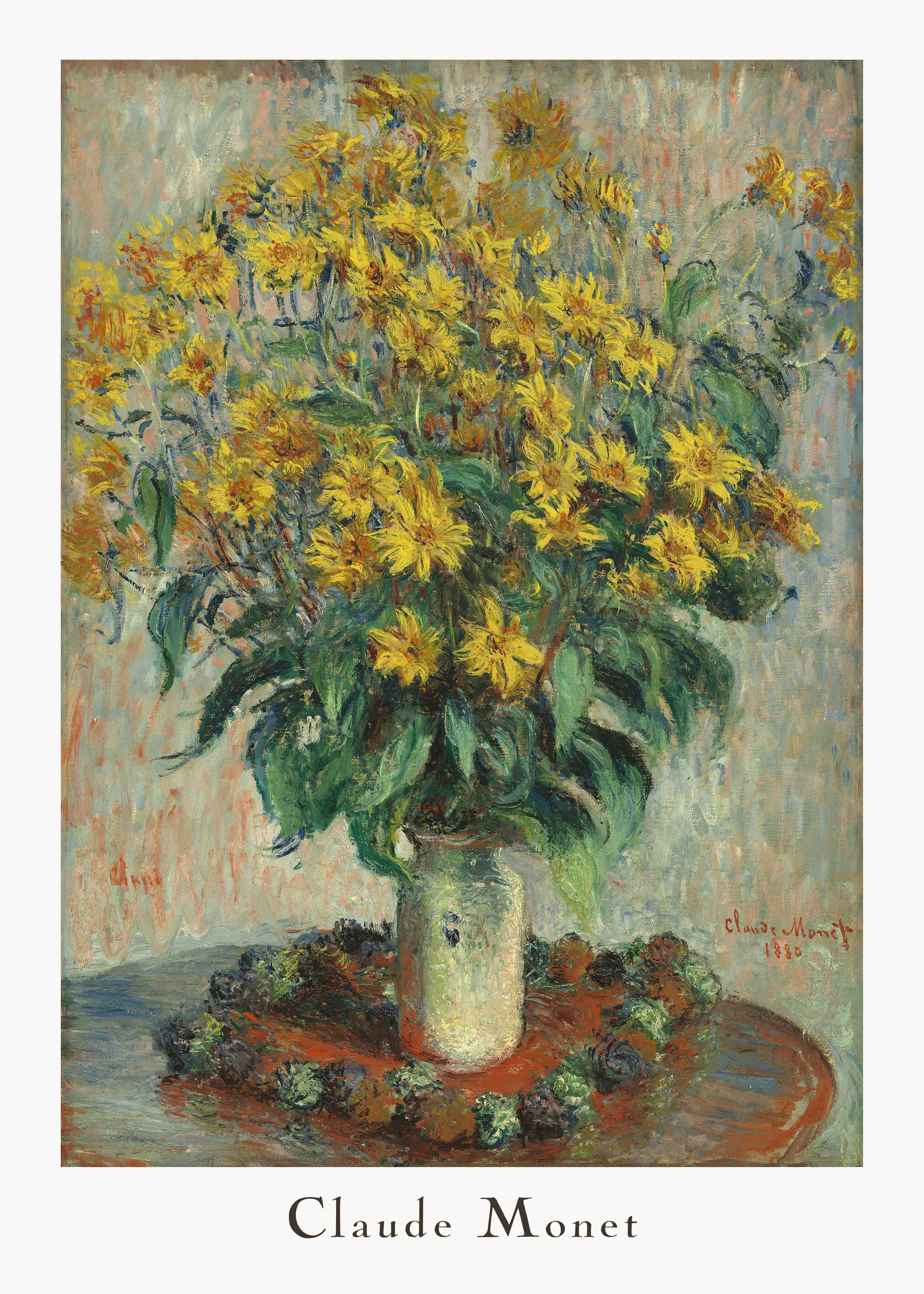Große Wandbilder-Lebendige Sonnenblumen in klassischem Stillleben