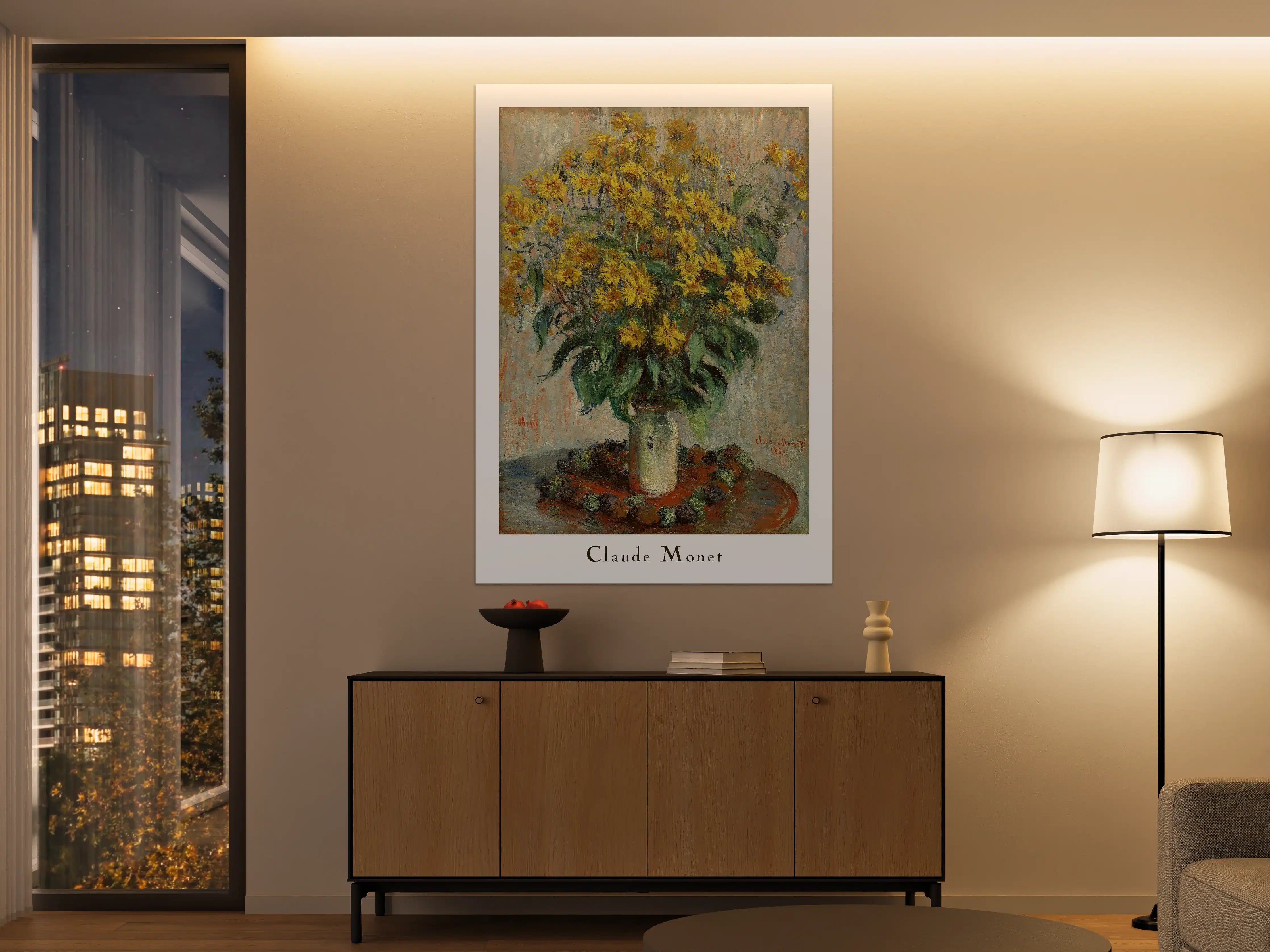 Große Wandbilder - Lebendige Sonnenblumen in klassischem Stillleben