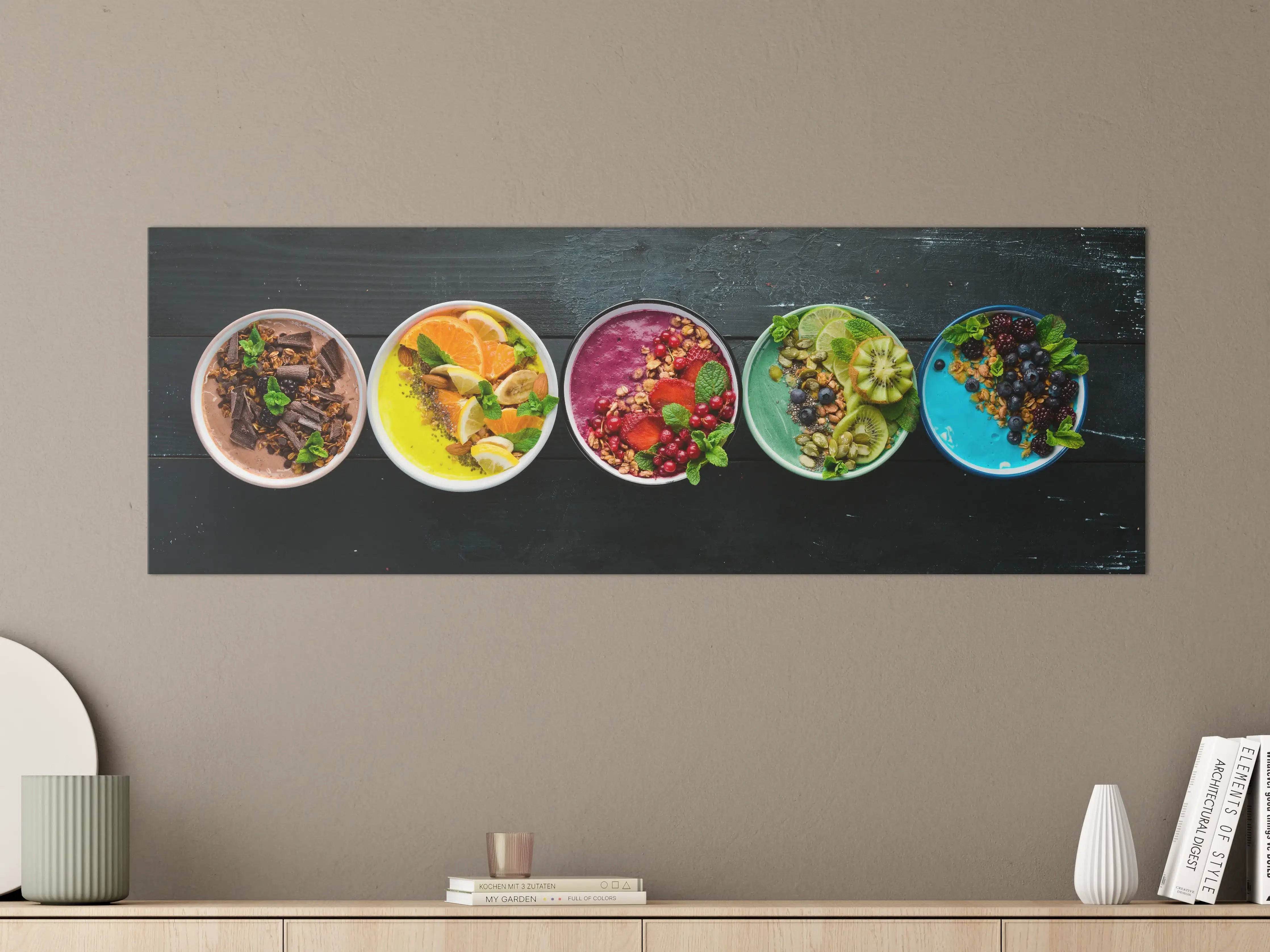 Große Wandbilder - Leckere Frucht-Joghurt-Bowls