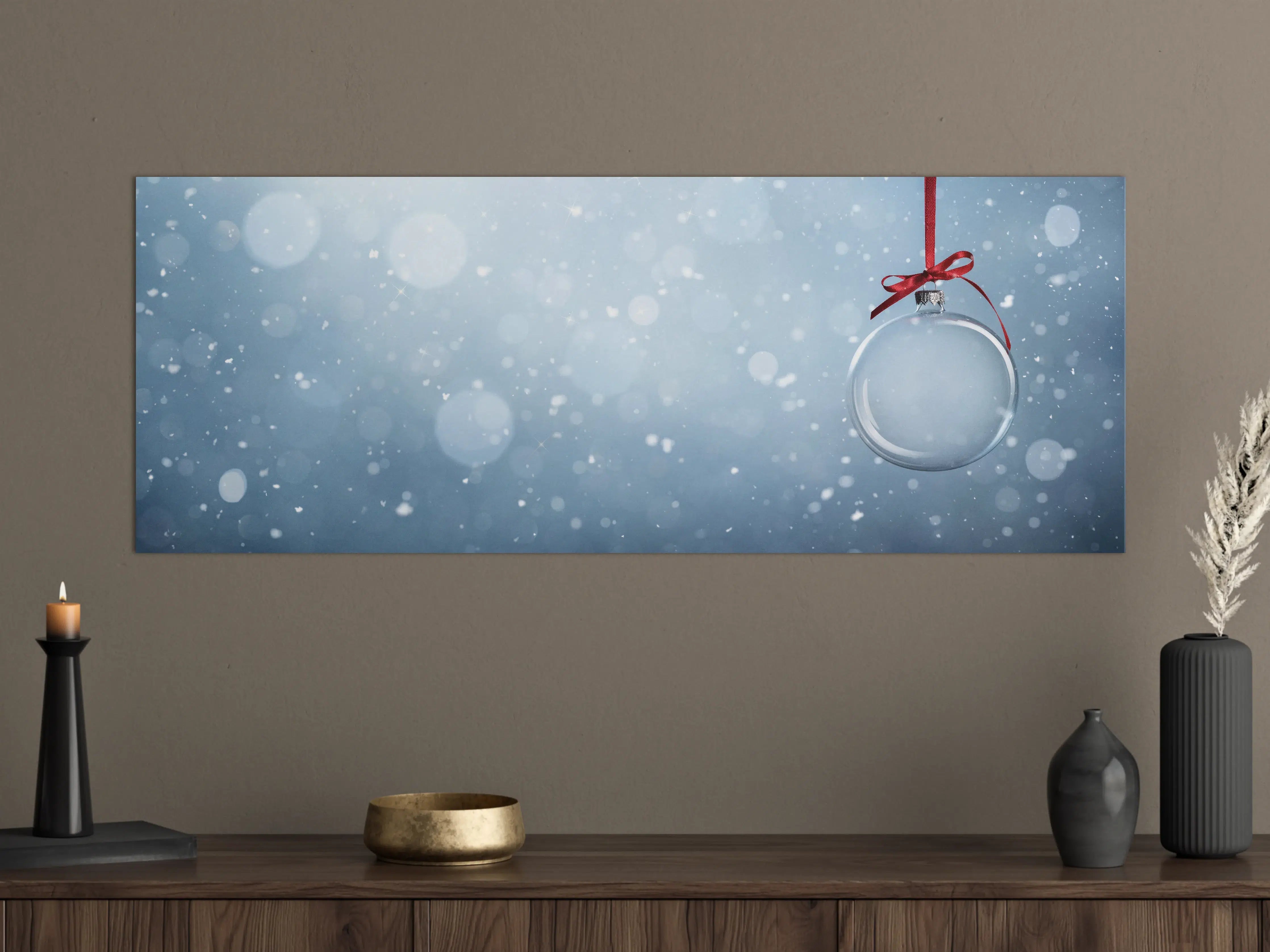 Große Wandbilder - Leere Weihnachtskugel