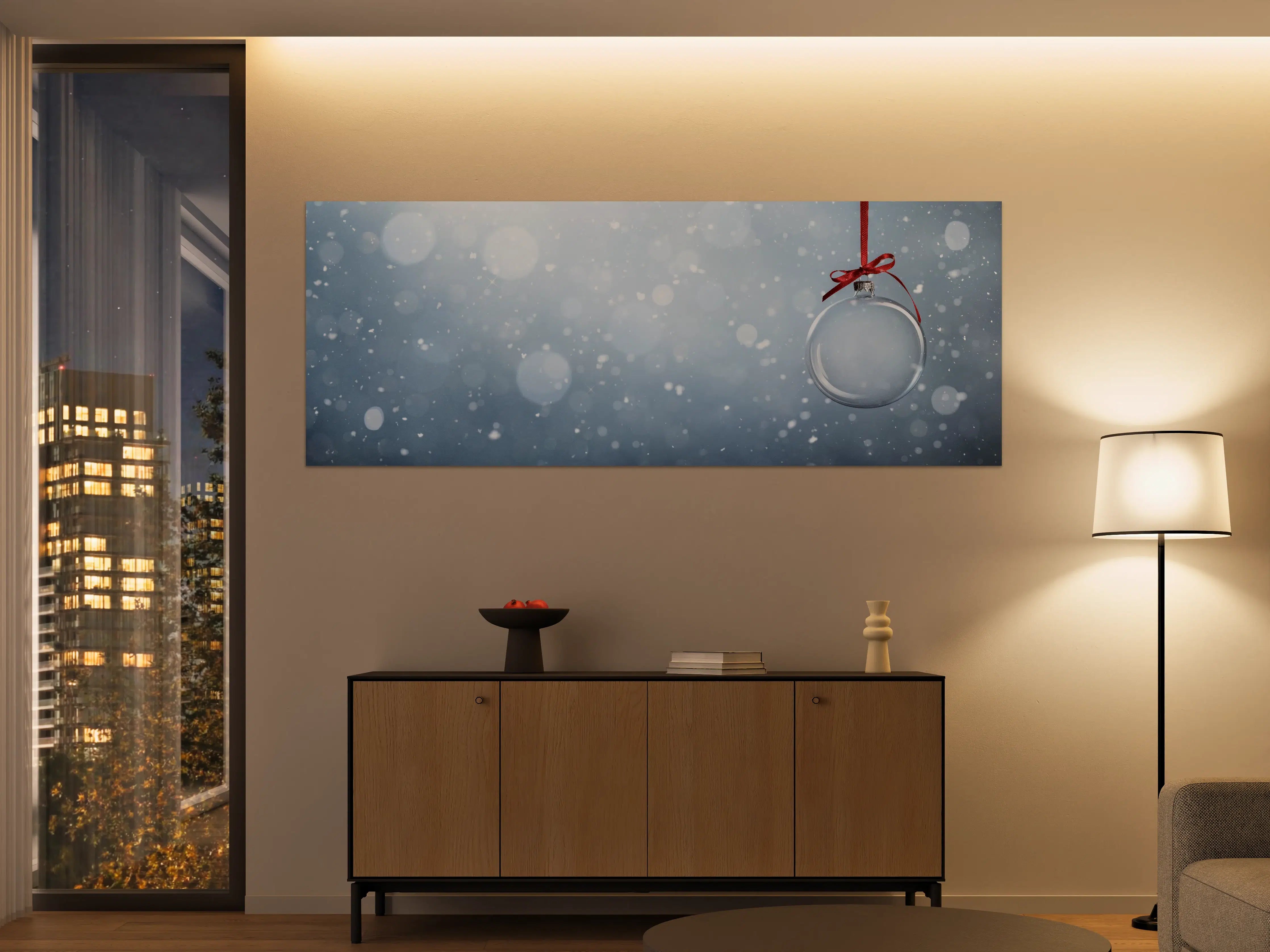 Große Wandbilder - Leere Weihnachtskugel
