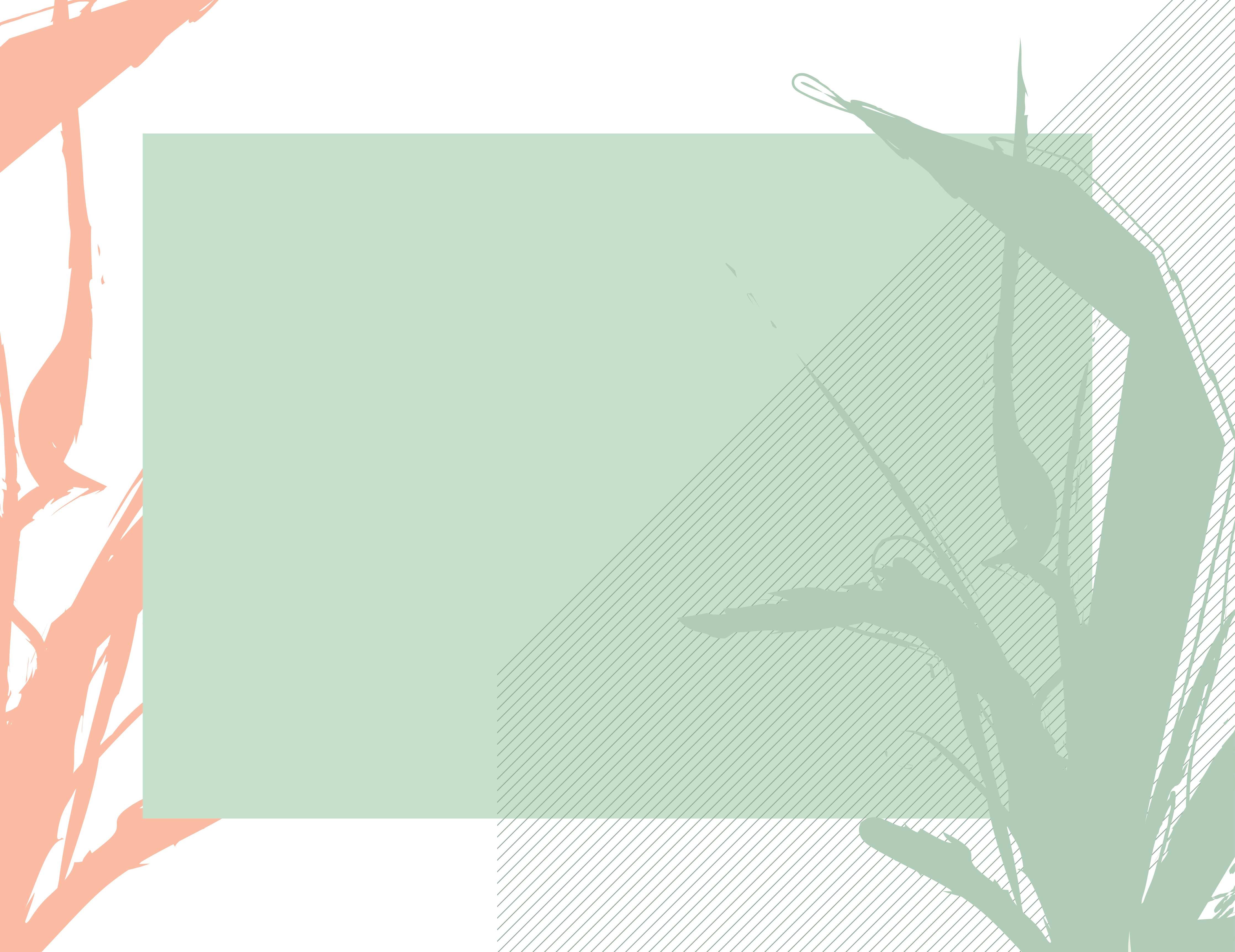 Große Wandbilder-Leicht transparente grüne Pflanzenillustration
