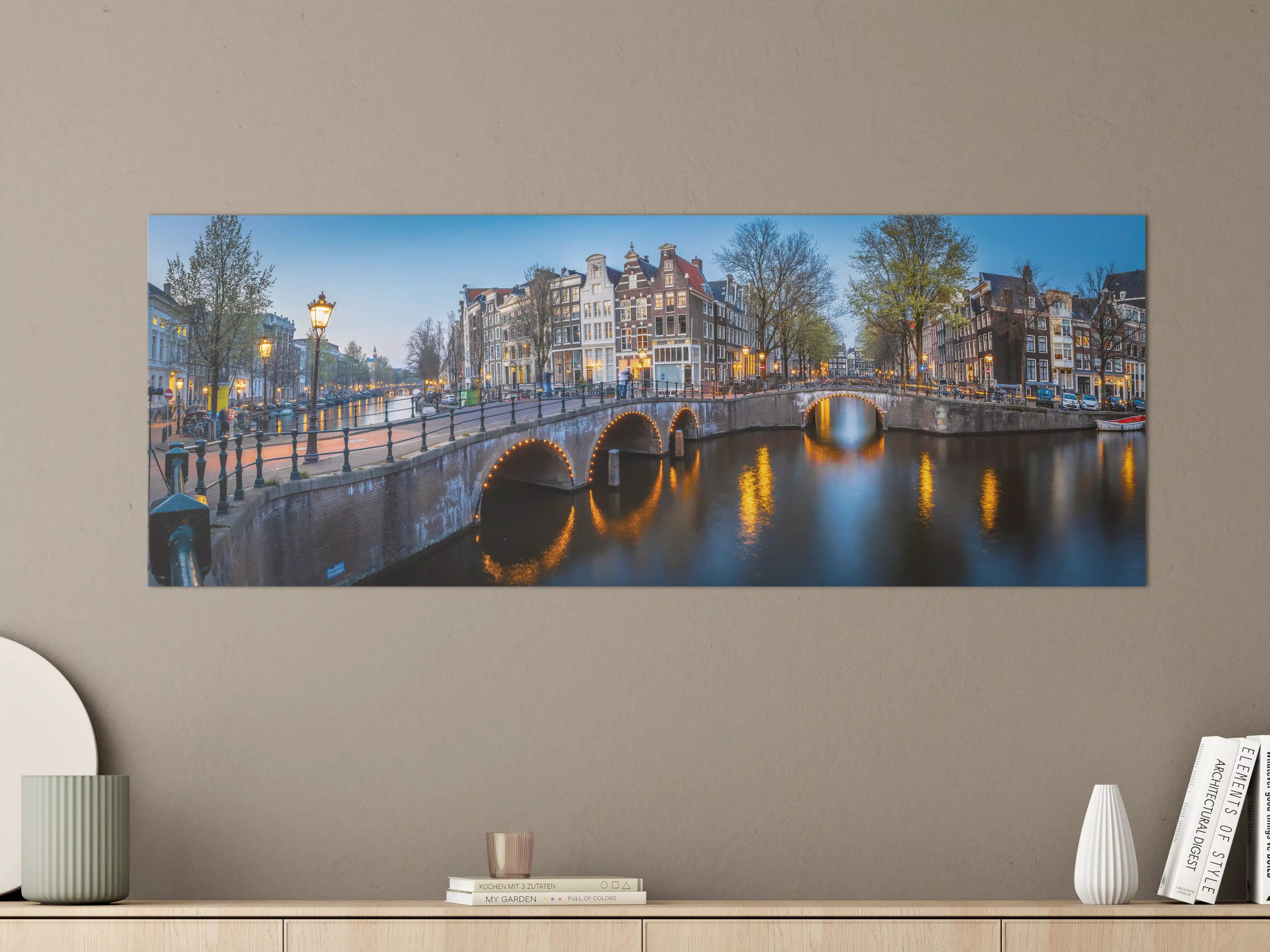 Große Wandbilder - Leidsegracht-Brücke - Amsterdam