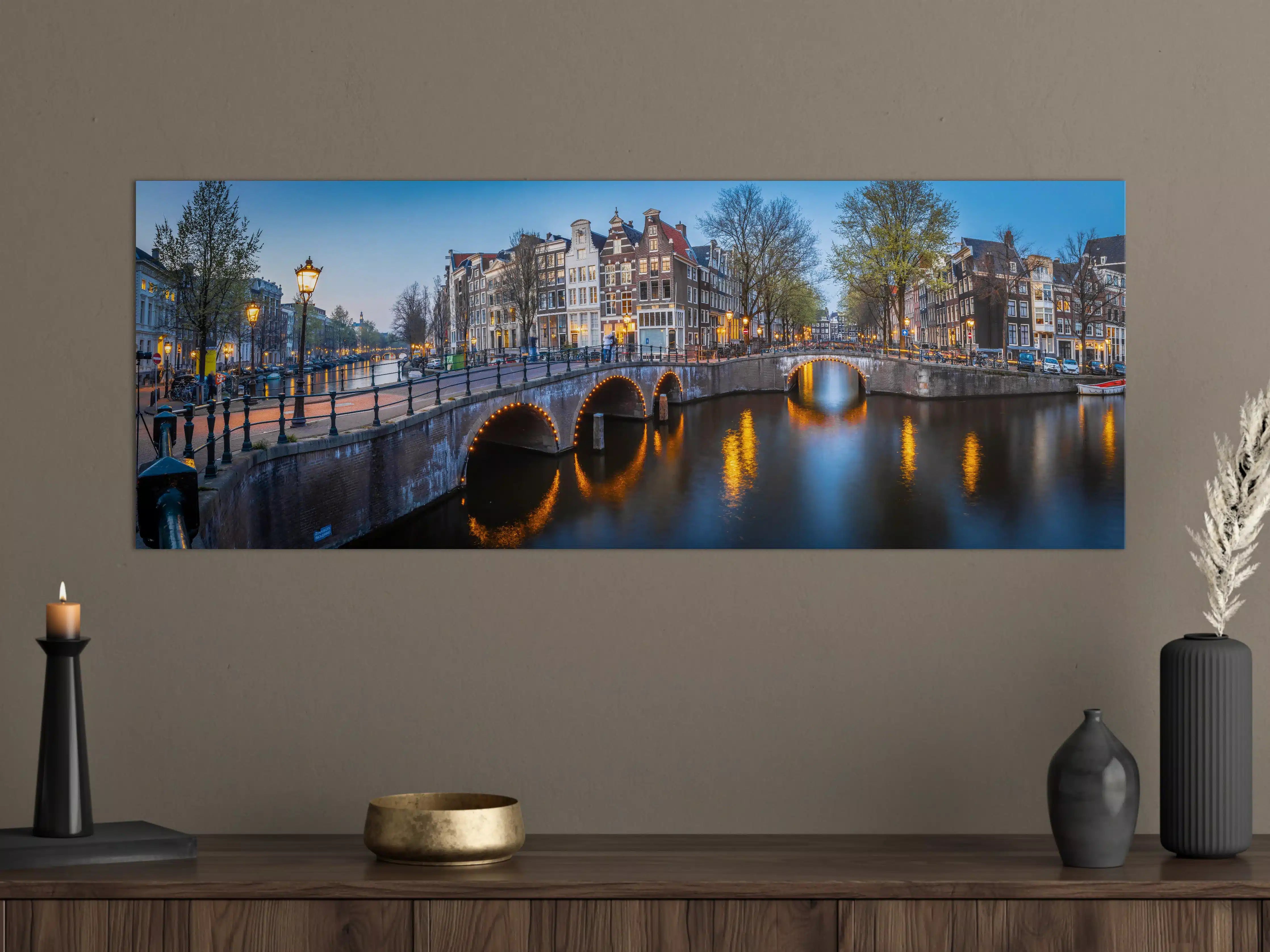 Große Wandbilder - Leidsegracht-Brücke - Amsterdam