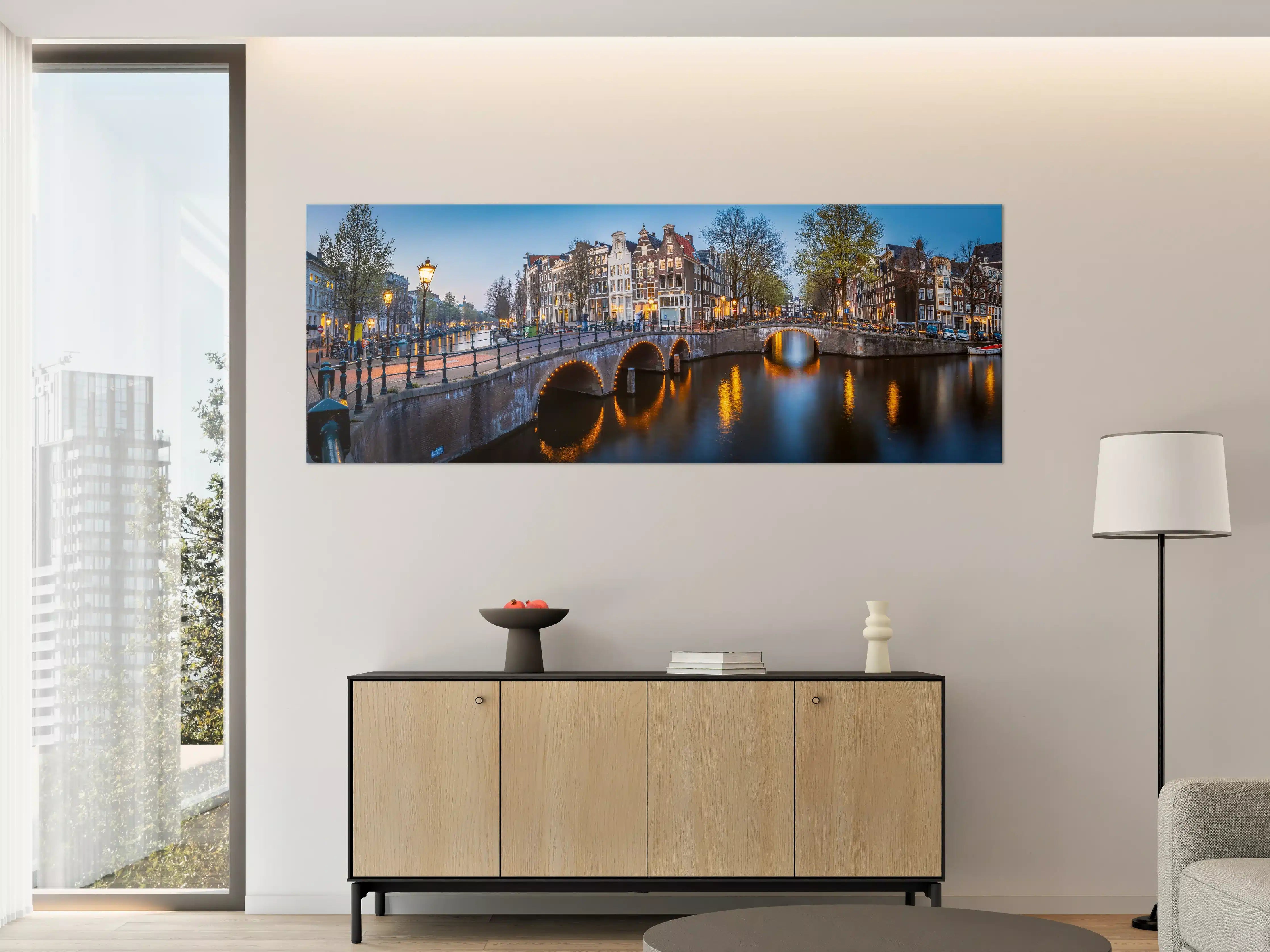 Große Wandbilder - Leidsegracht-Brücke - Amsterdam