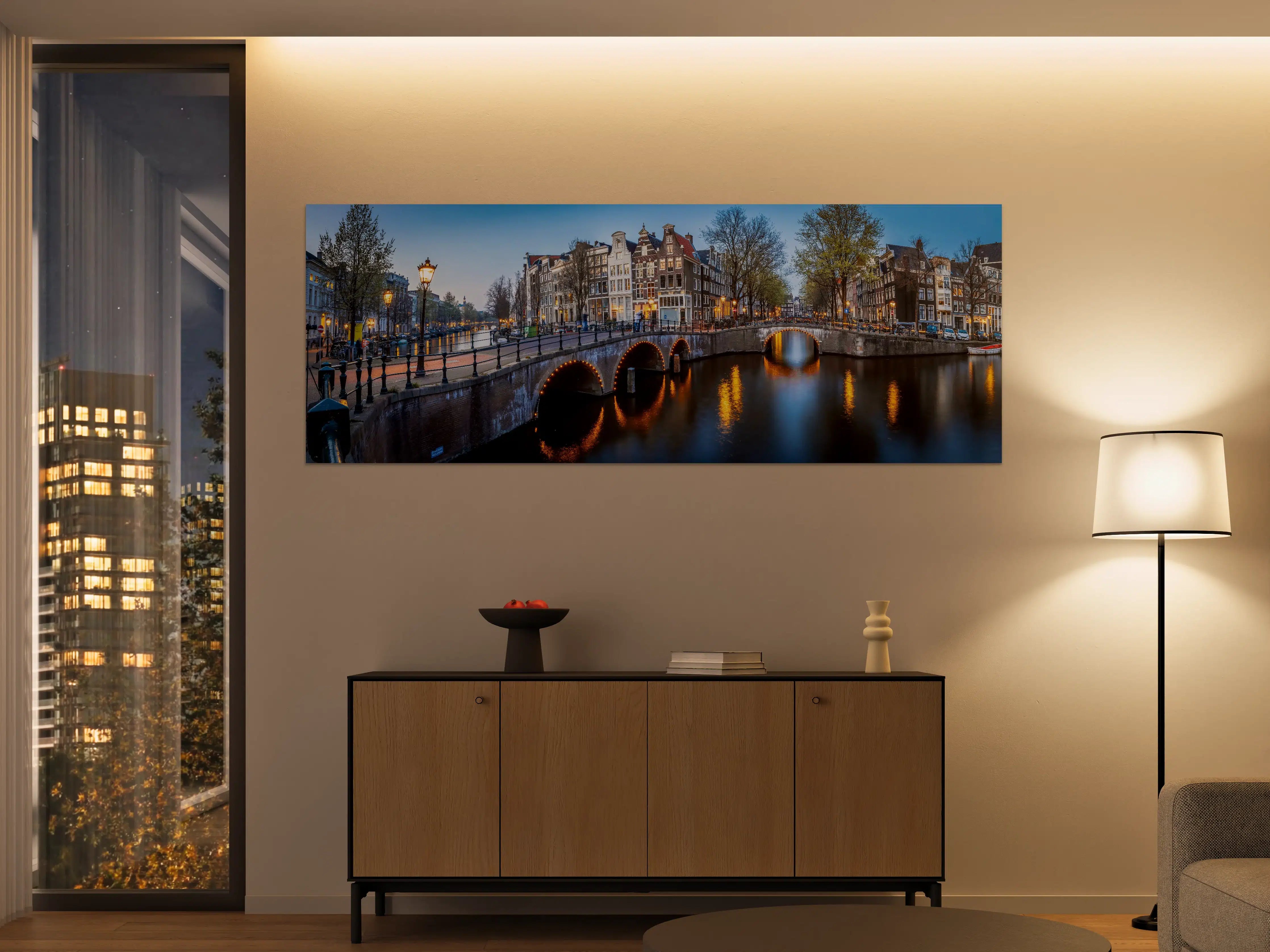Große Wandbilder - Leidsegracht-Brücke - Amsterdam