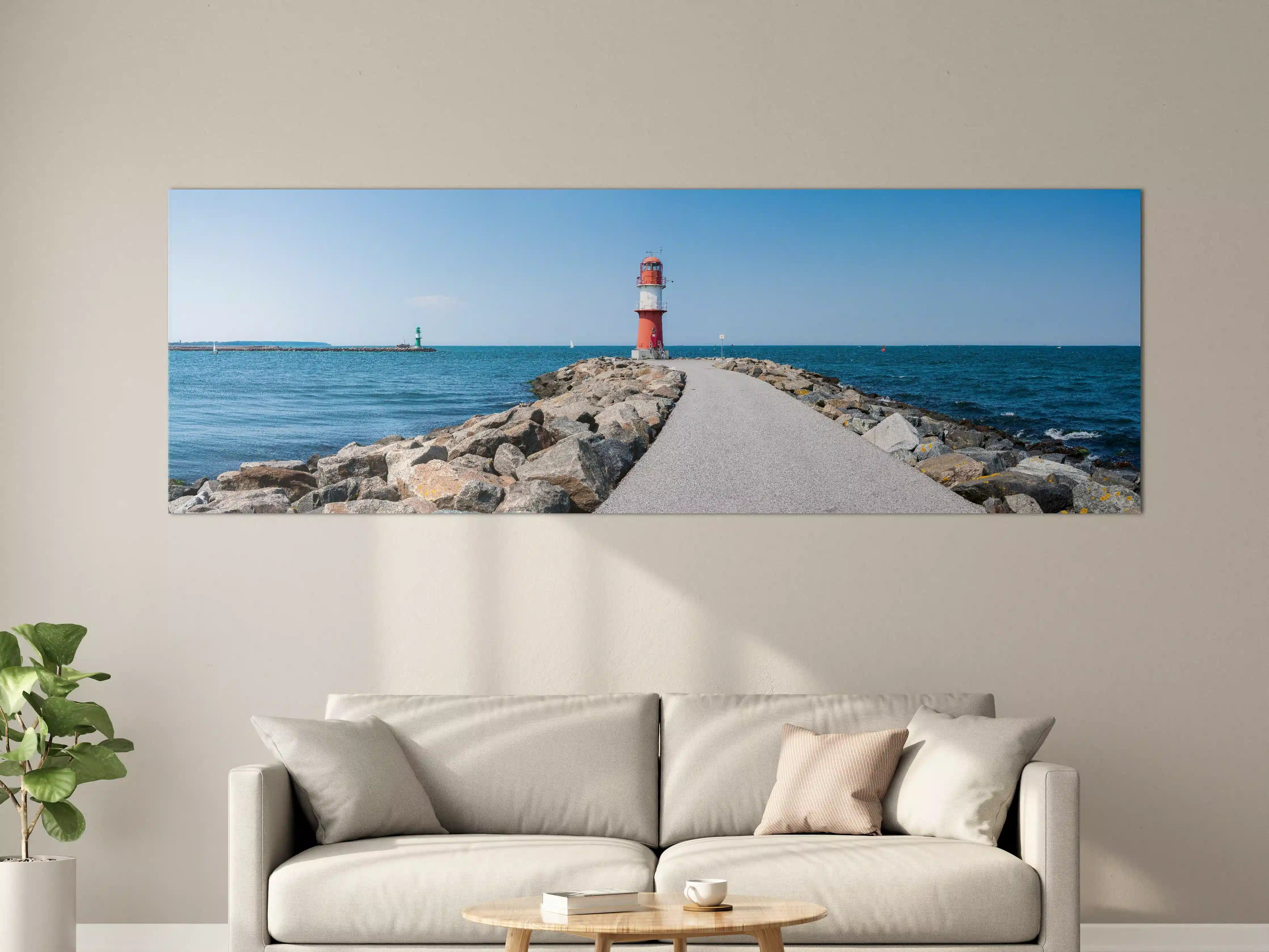 Große Wandbilder - Leuchtturm am Meer