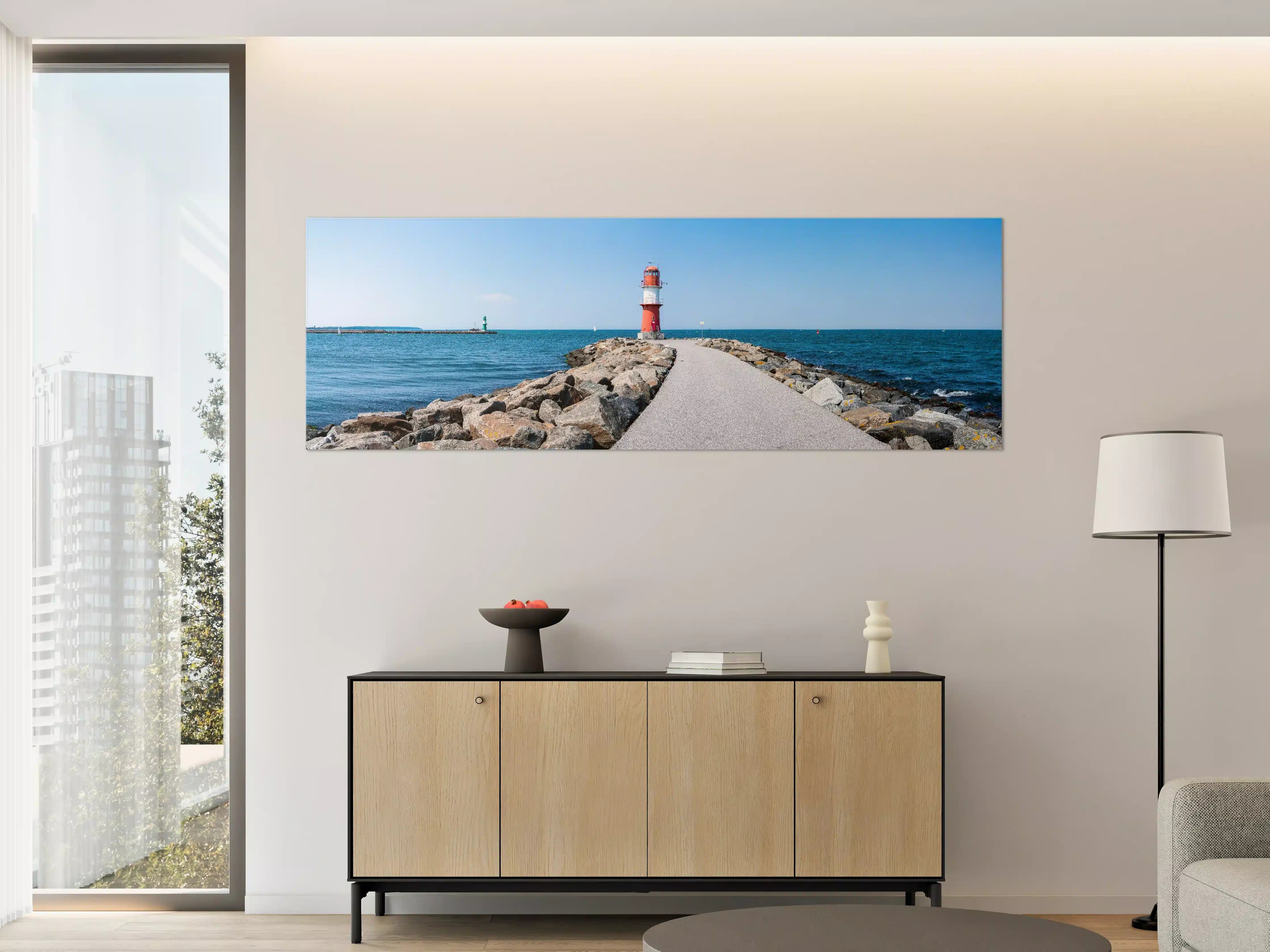 Große Wandbilder - Leuchtturm am Meer