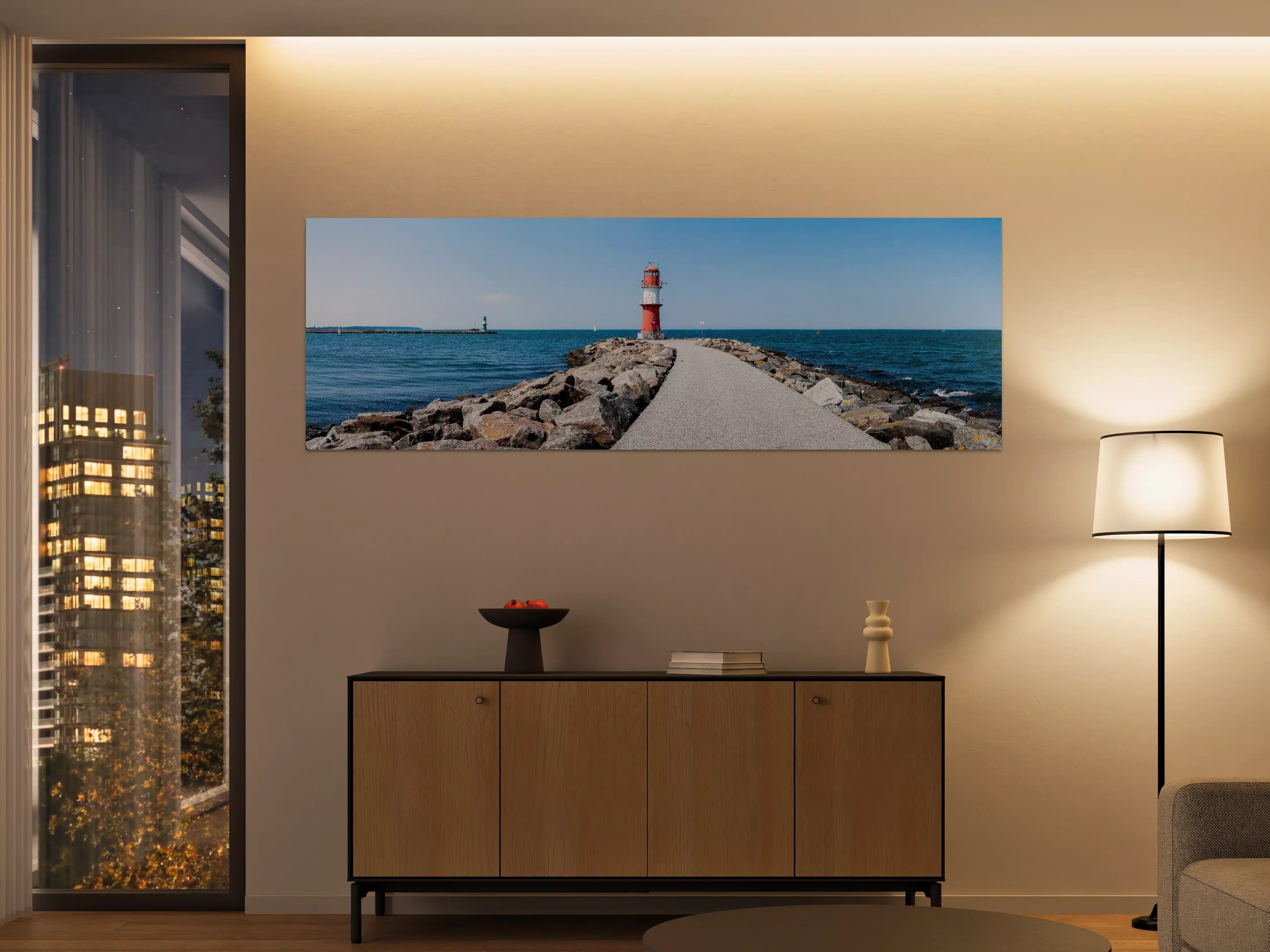 Große Wandbilder - Leuchtturm am Meer