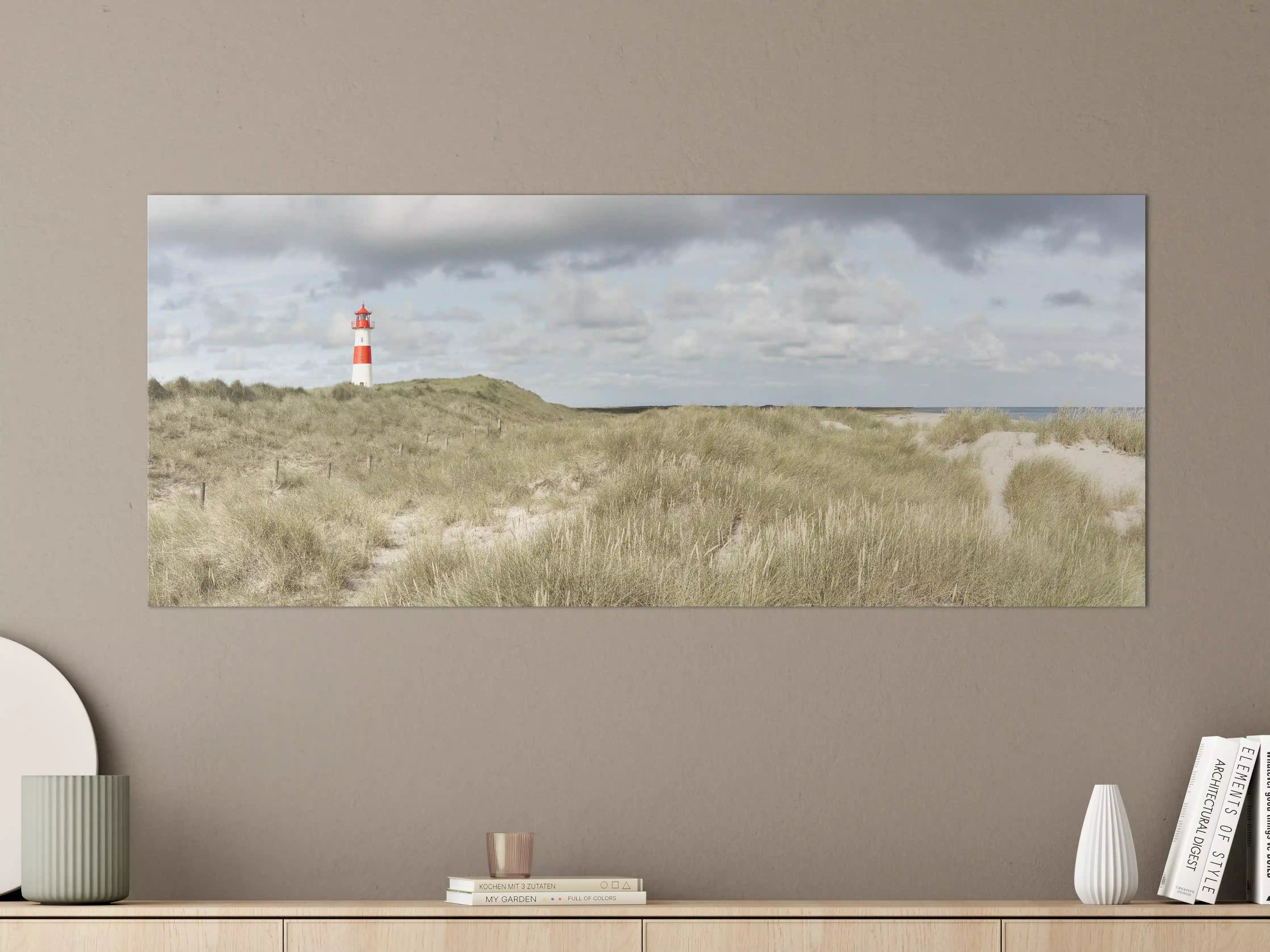 Große Wandbilder - Leuchtturm in der Küstenlandschaft