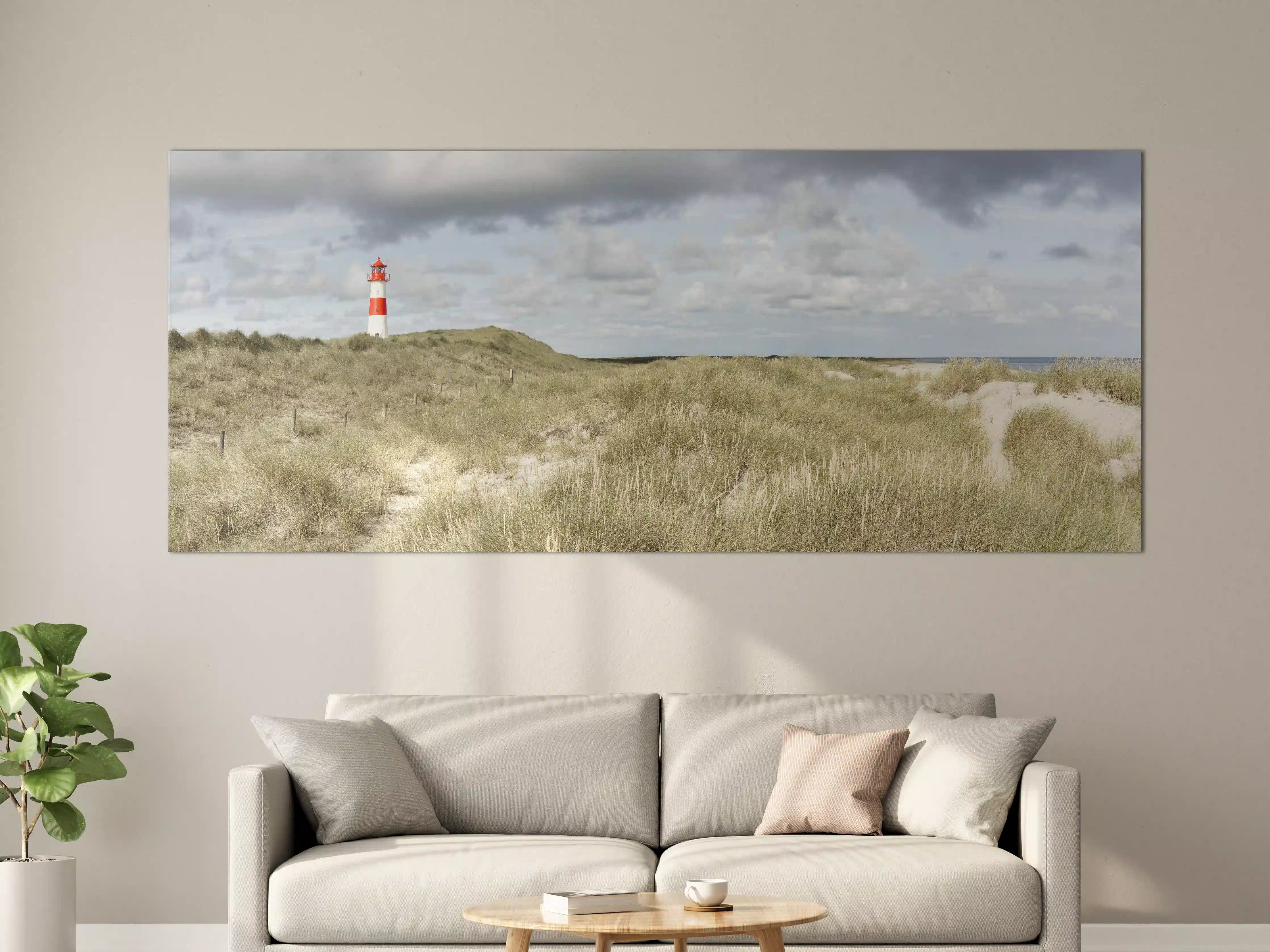 Große Wandbilder - Leuchtturm in der Küstenlandschaft